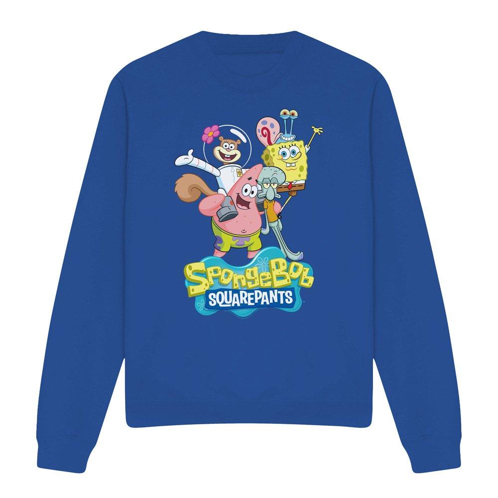 Royal - Spongebob - Spongebob Spongebob Group Shot Crew Sweatshirt Ro - 4
