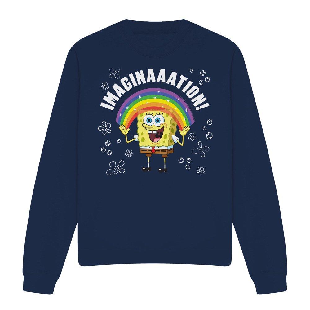 Navy - Spongebob - Spongebob Imagination-Crew Sweatshirt Navy - 4