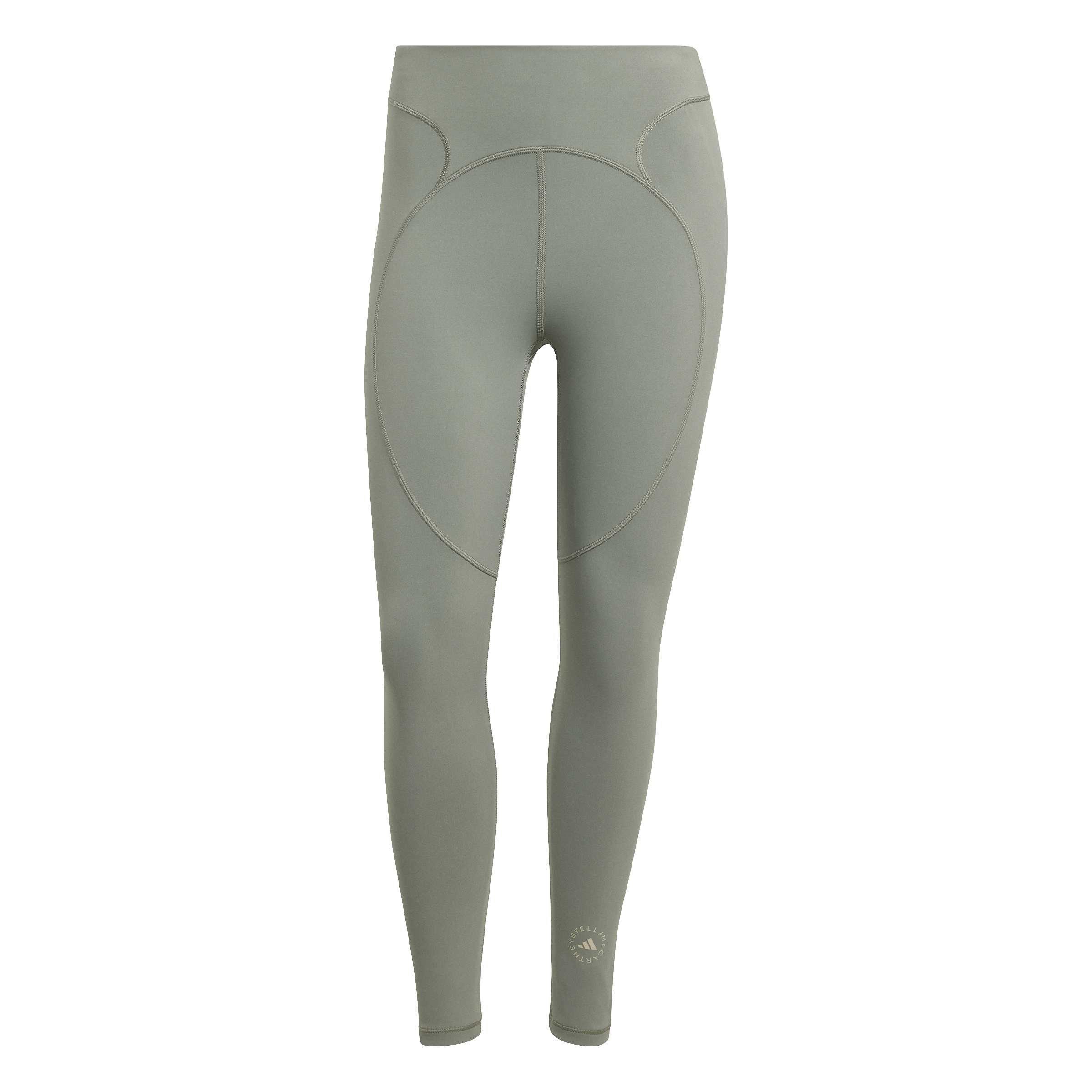 Stone Green - adidas by Stella McCartney - Women's Performance Stretch Gym Leggings - 1