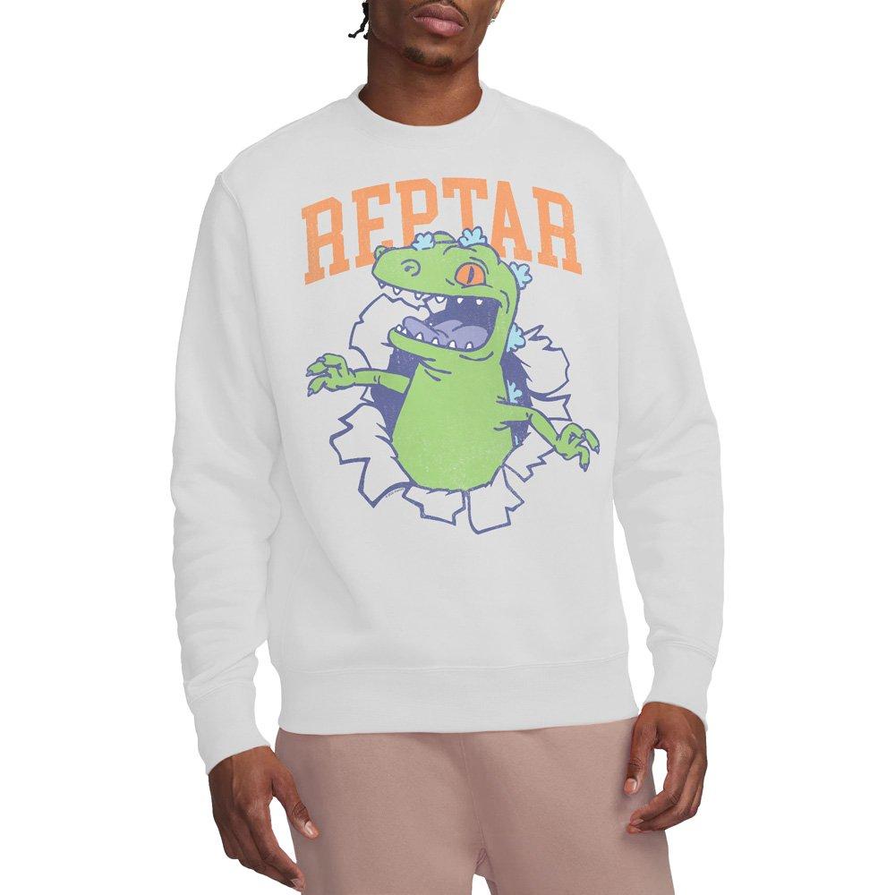 White - Nickelodeon - Rugrats Reptar Shirt Rip Crew Sweatshirt White - 1