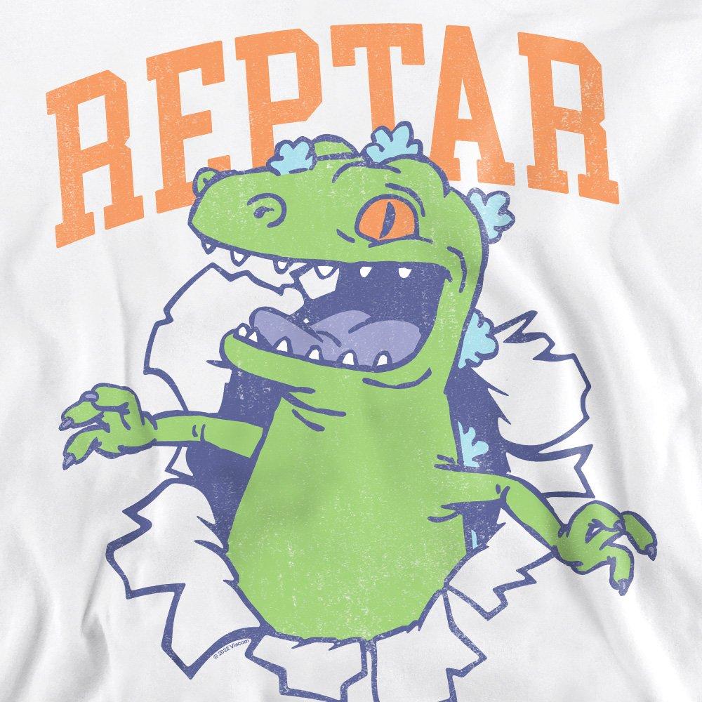 White - Nickelodeon - Rugrats Reptar Shirt Rip Crew Sweatshirt White - 2