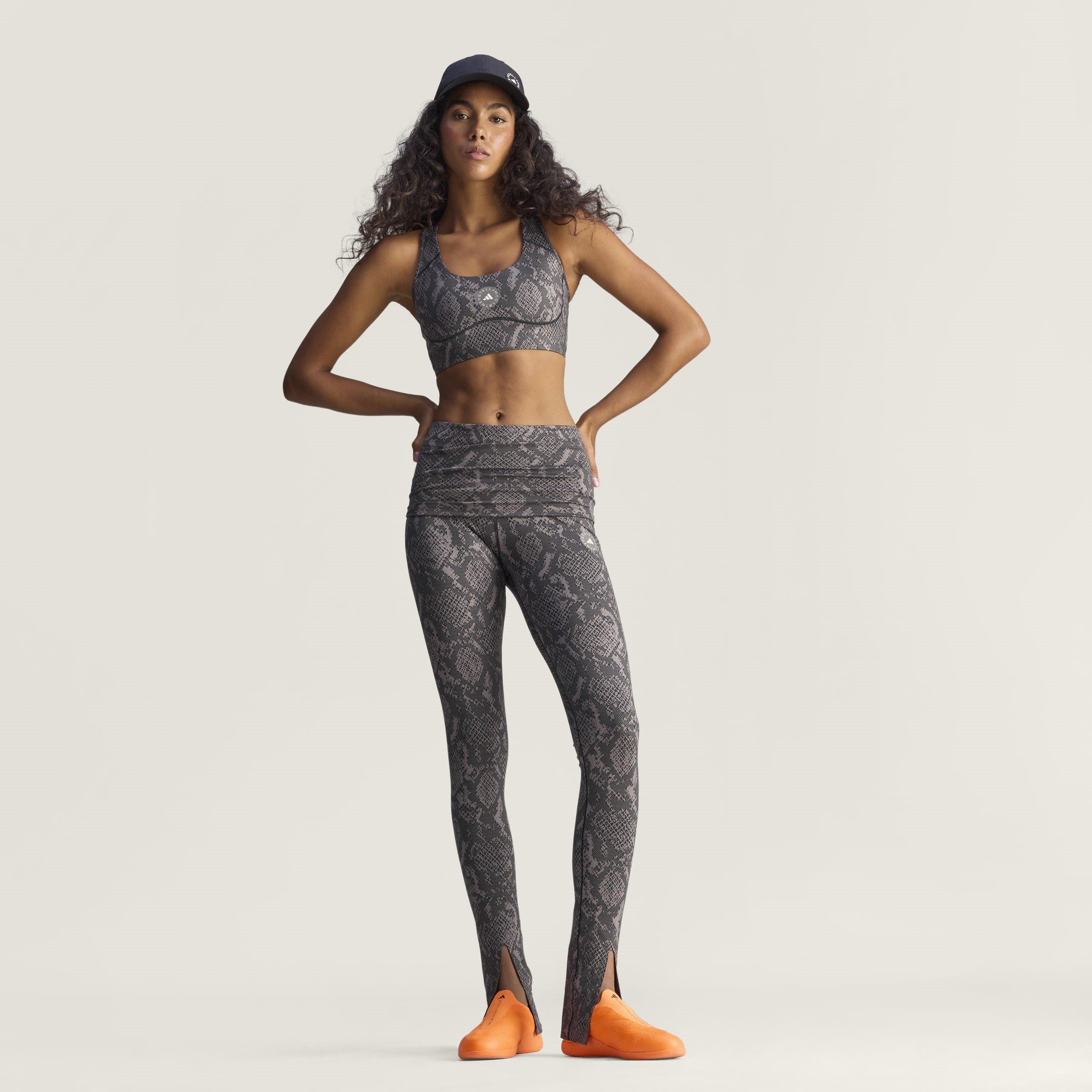 Python Charcoal - adidas by Stella McCartney - Stella Split Legging Ld54 - 11