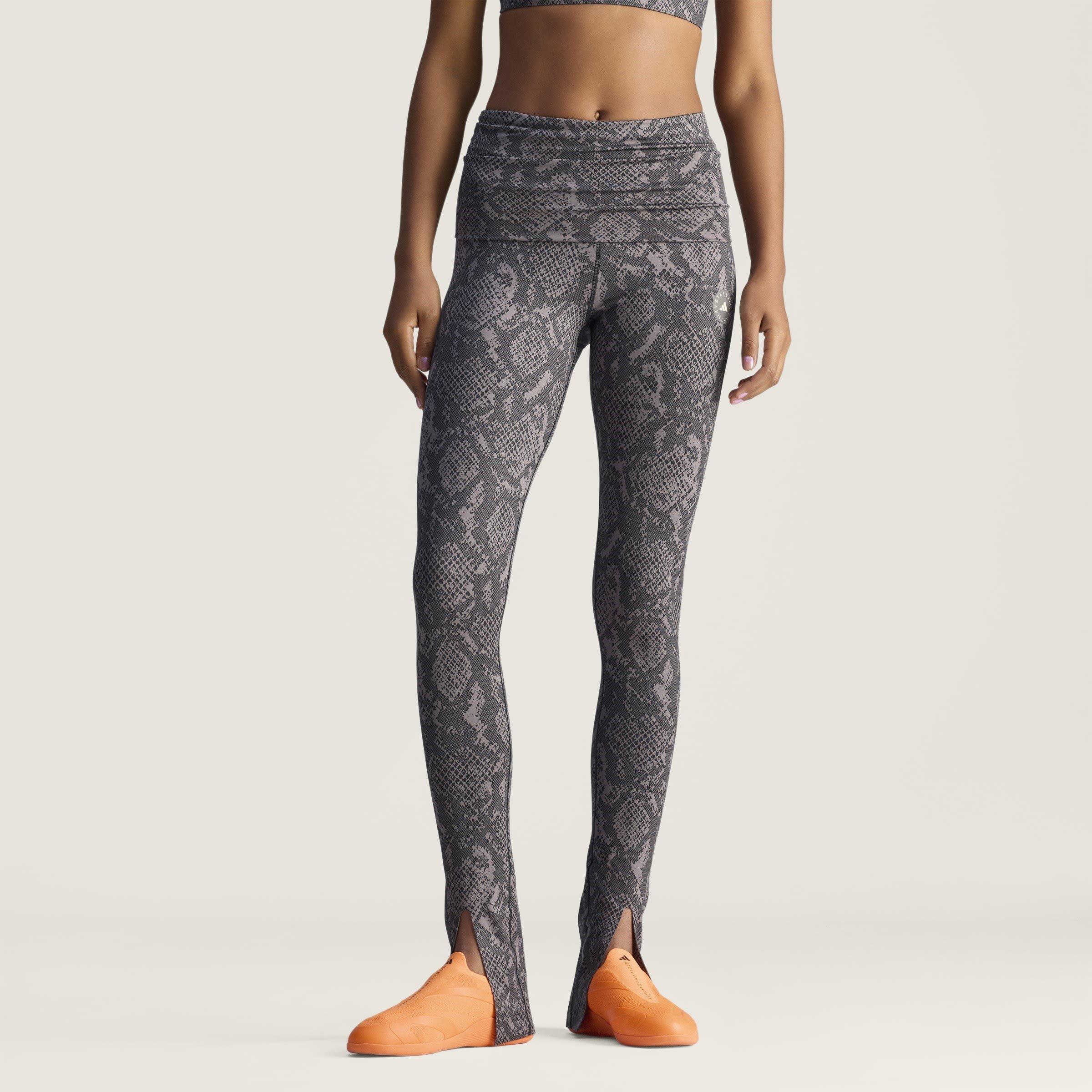 Python Charcoal - adidas by Stella McCartney - Stella Split Legging Ld54 - 3