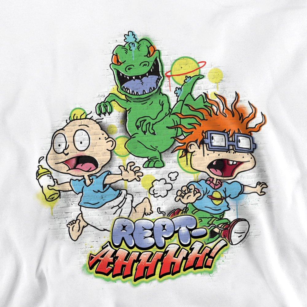 White - Nickelodeon - Rugrats Tommy And Chucky Rept-Ahhhhh! Crew Sweatsh - 2