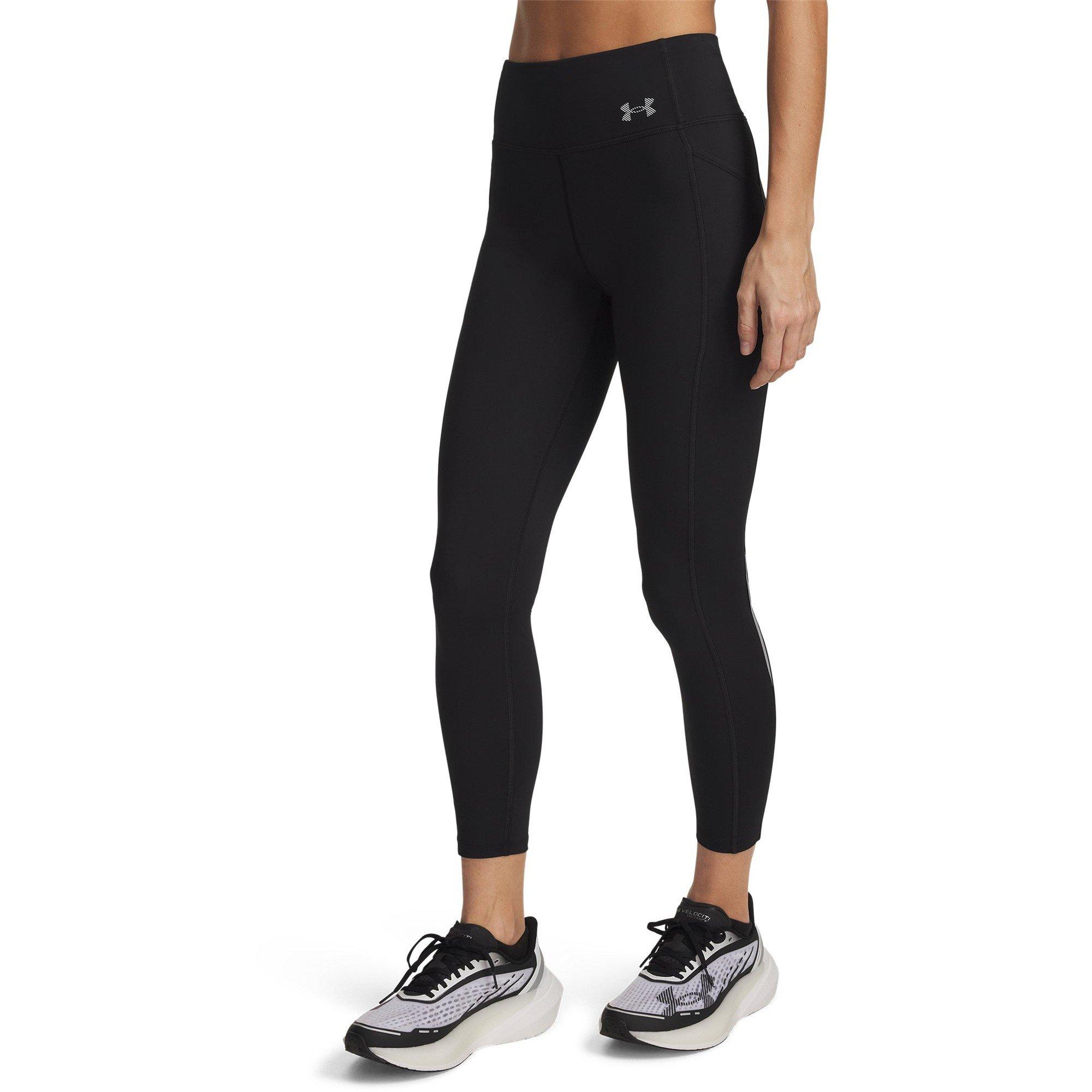 Under Armour Women's Velociti Ankle Performance Gym Legging - Black/Reflectiv - 8 (XS)