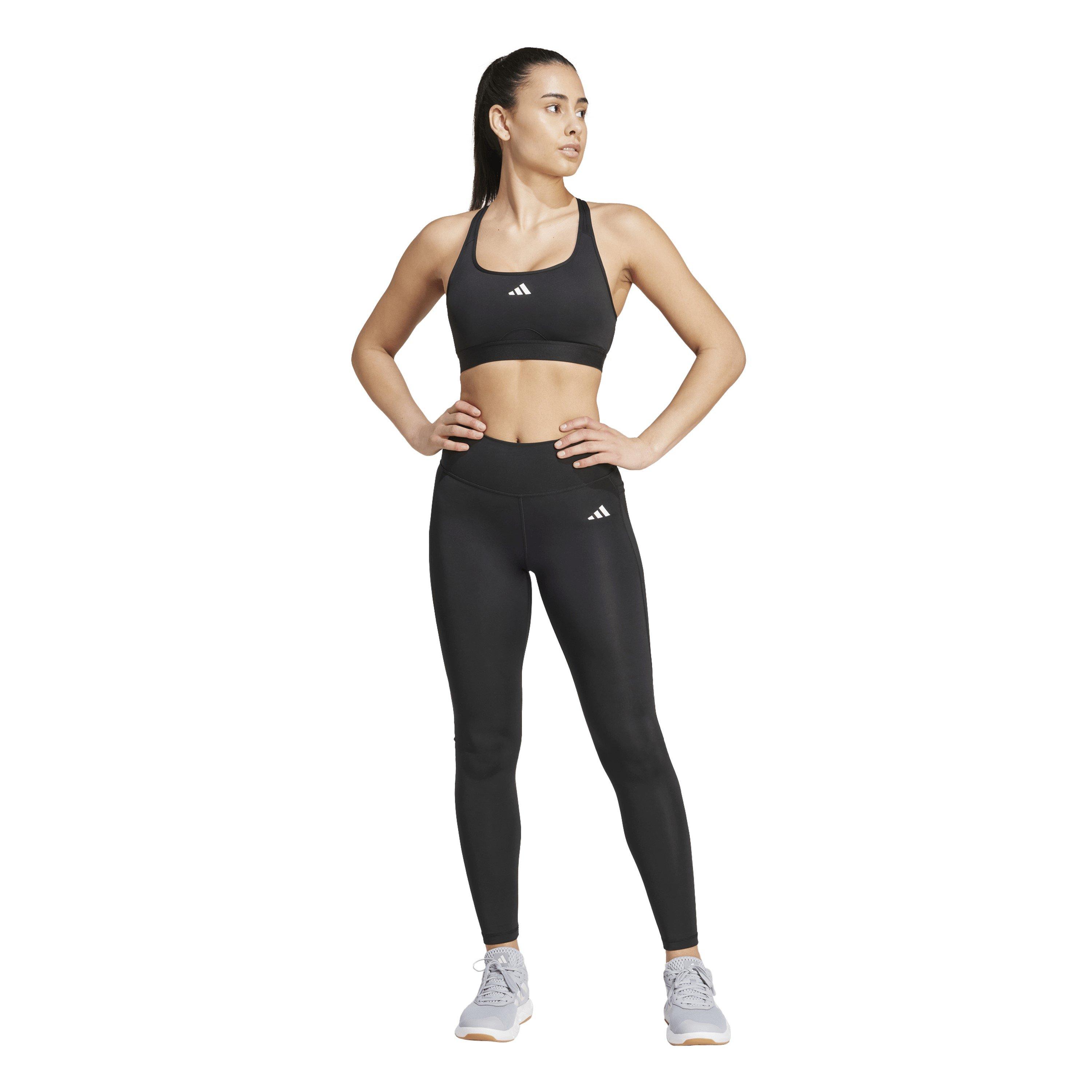 Black - adidas - Optime Essentials Stash Pocket Womens Full-Length Leggings - 6