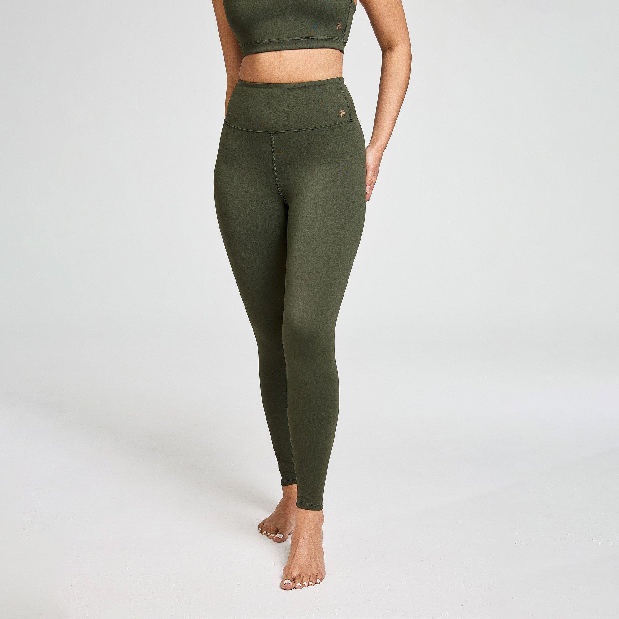 KHAKI - Bahe - Dinamica High-Rise 7/8 Legging - 1