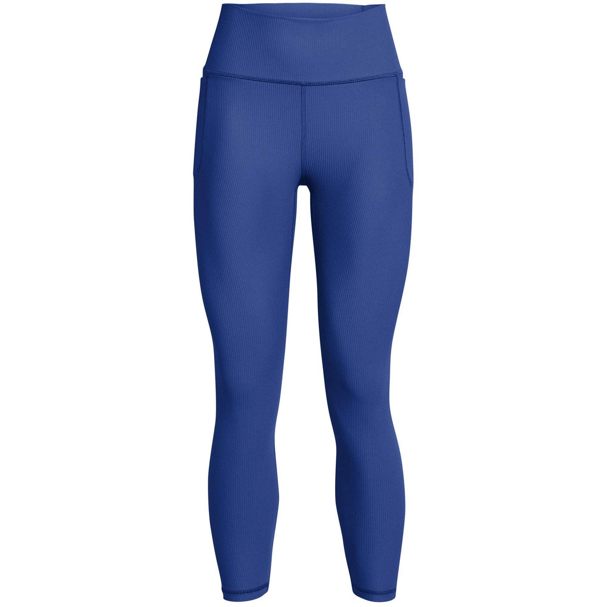 Blauw - Under Armour - Women's Meridian Rib Performance Gym Leggings - 1