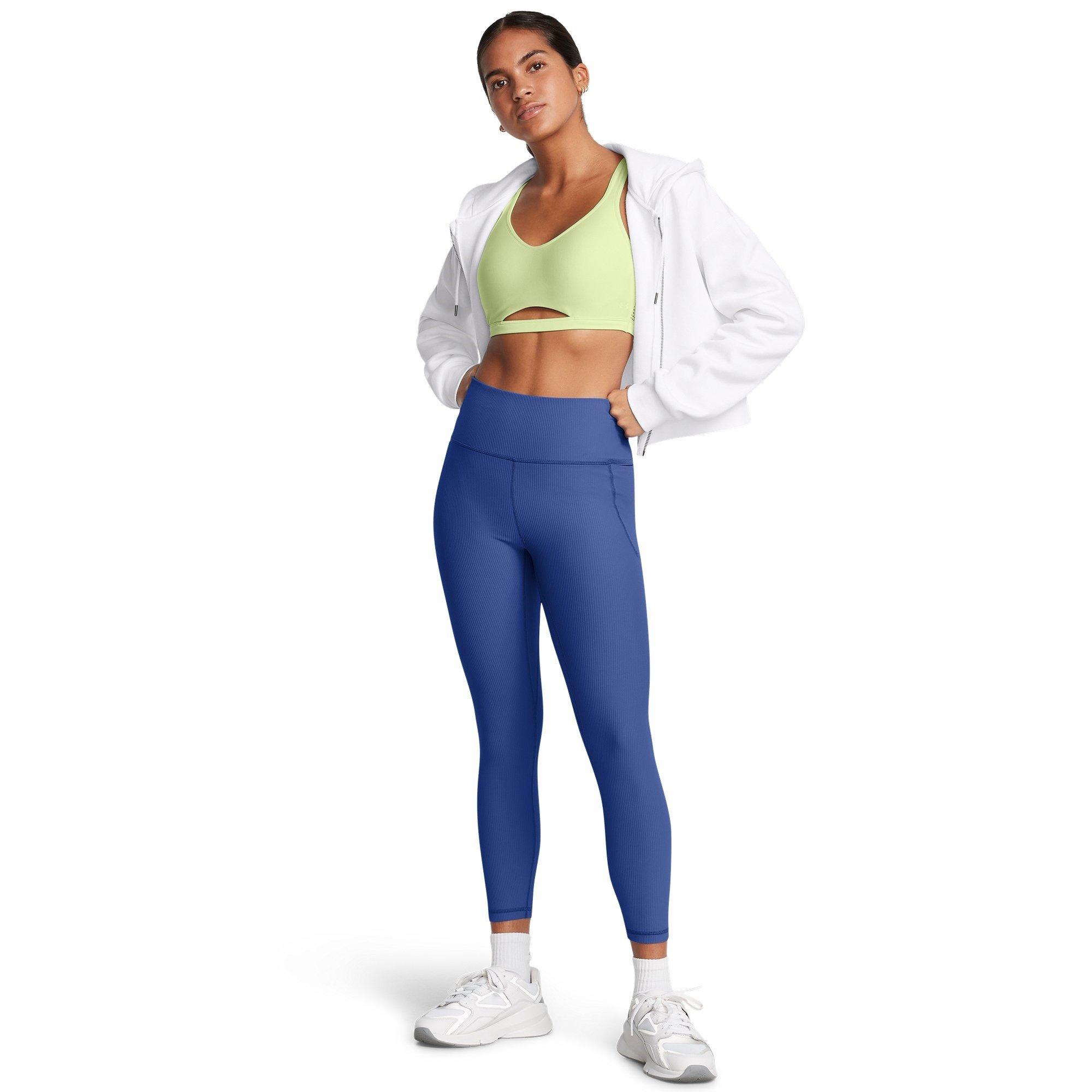 Blue - Under Armour - Women's Meridian Rib Performance Gym Leggings - 6