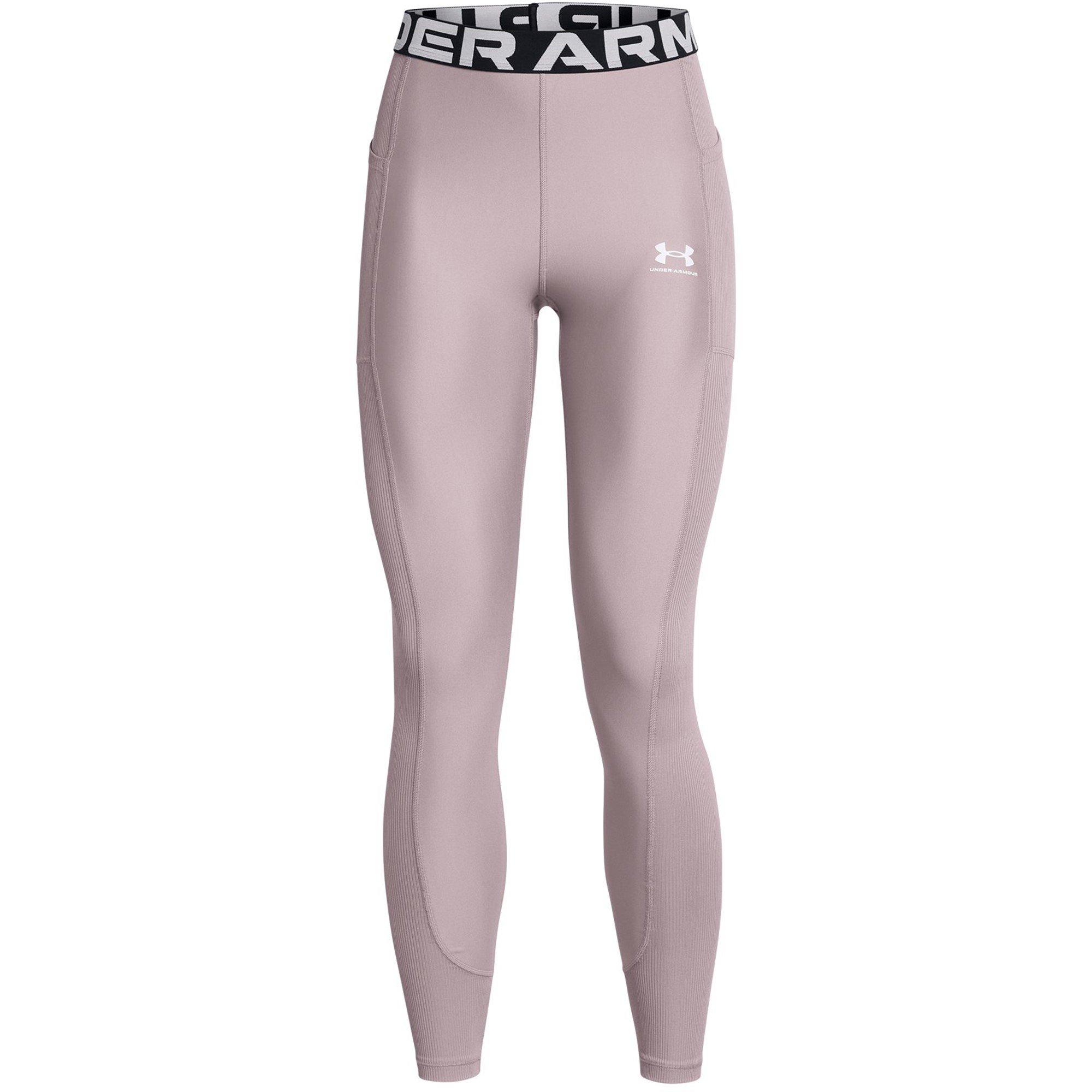 Grey - Under Armour - Women's HeatGear Gym Leggings - 1