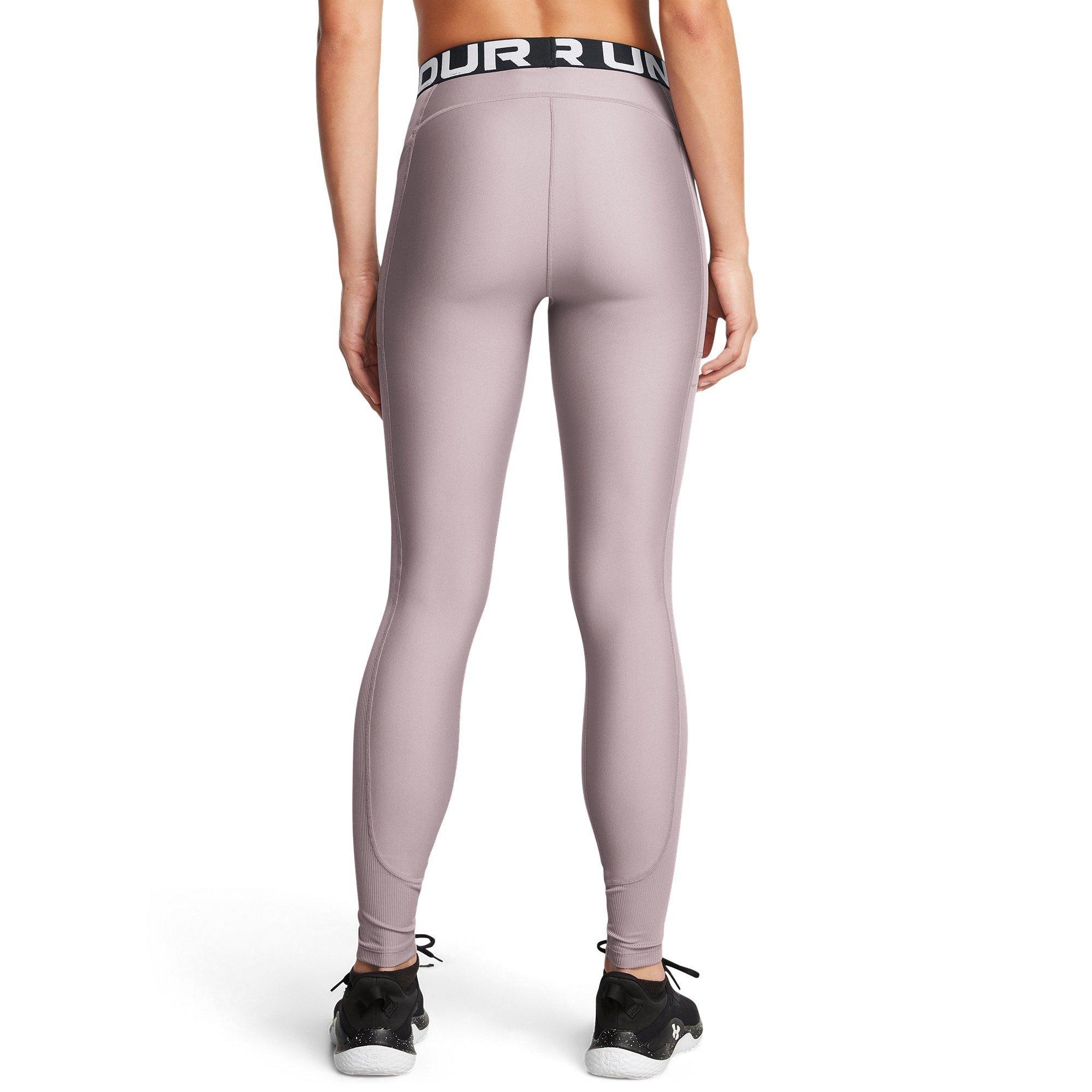 Grey - Under Armour - HeatGear Gym Leggings - 4