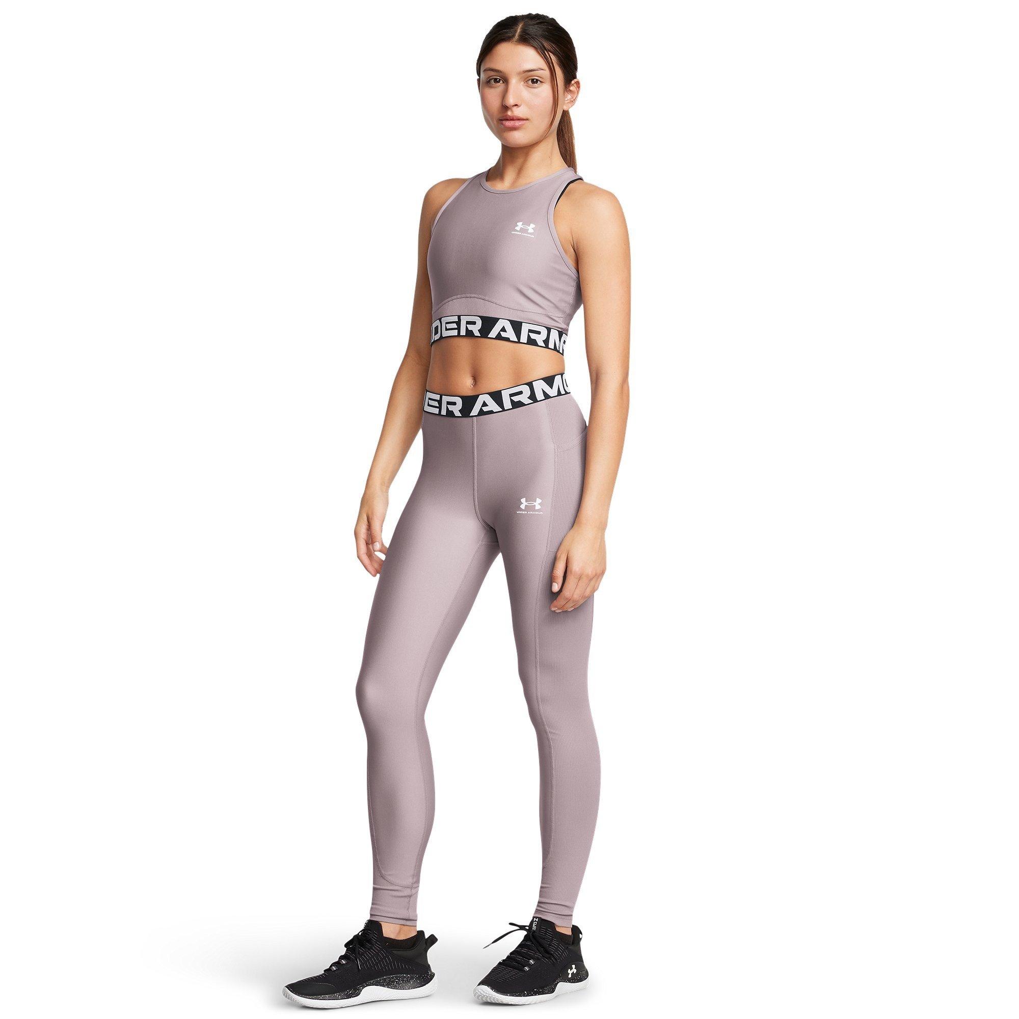 Grey - Under Armour - HeatGear Gym Leggings - 6