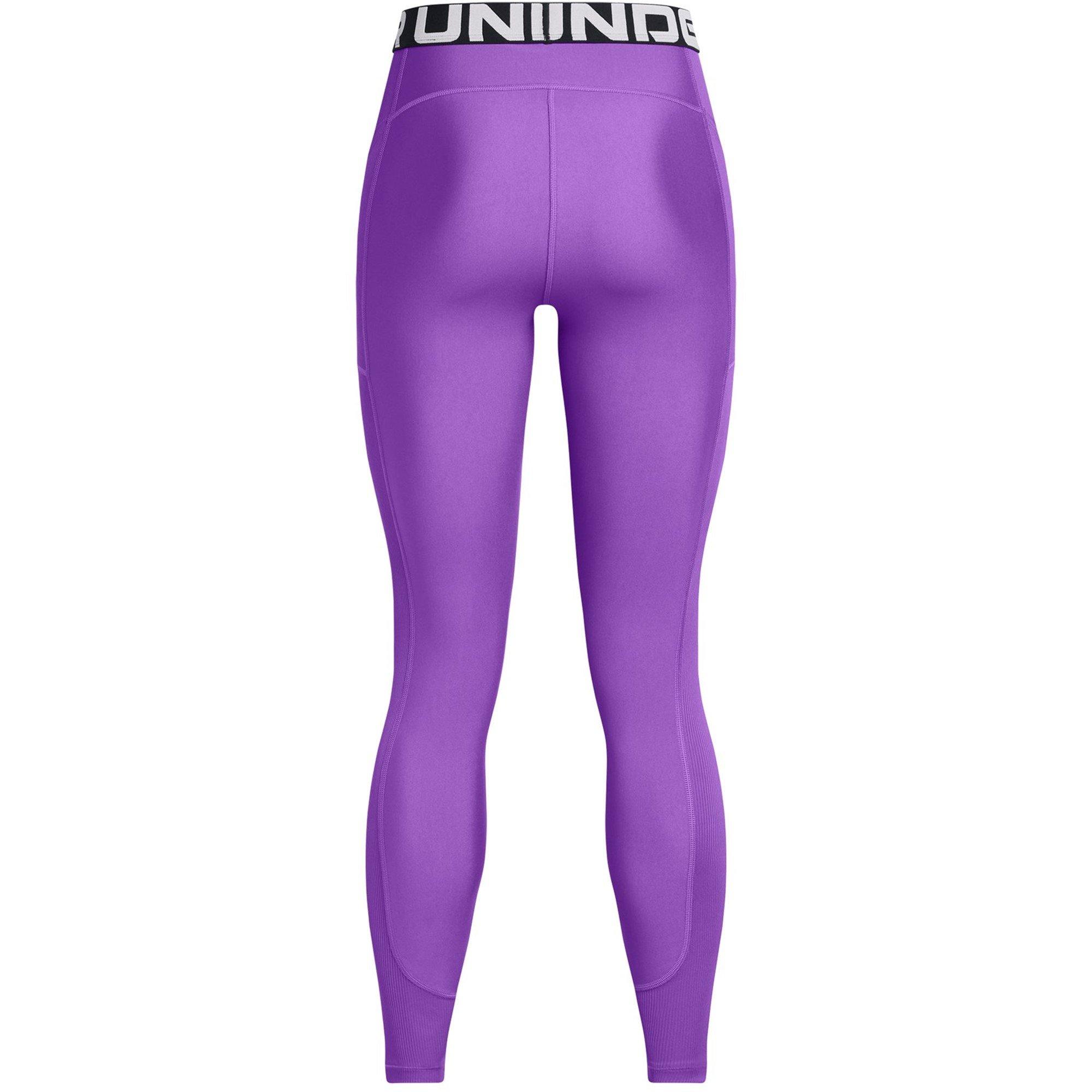 Purple - Under Armour - Women's HeatGear Gym Leggings - 2