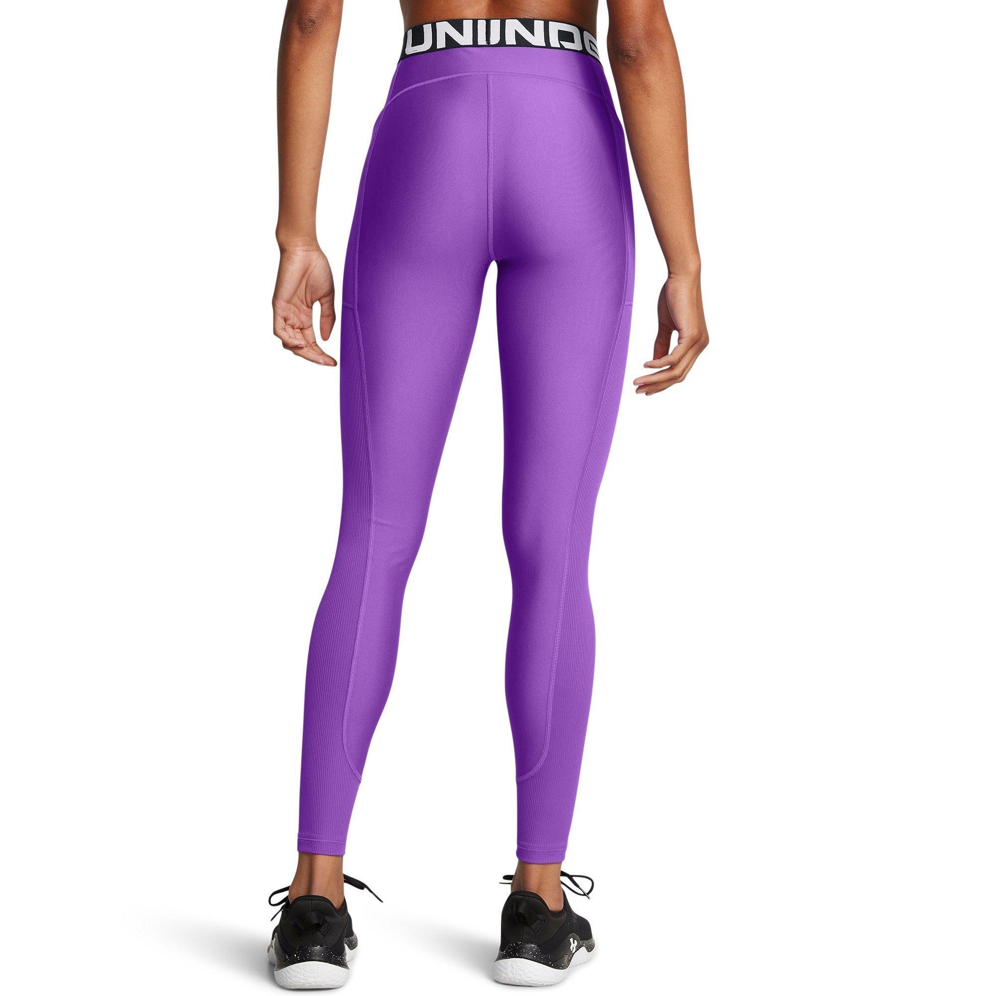 Purple - Under Armour - Women's HeatGear Gym Leggings - 4