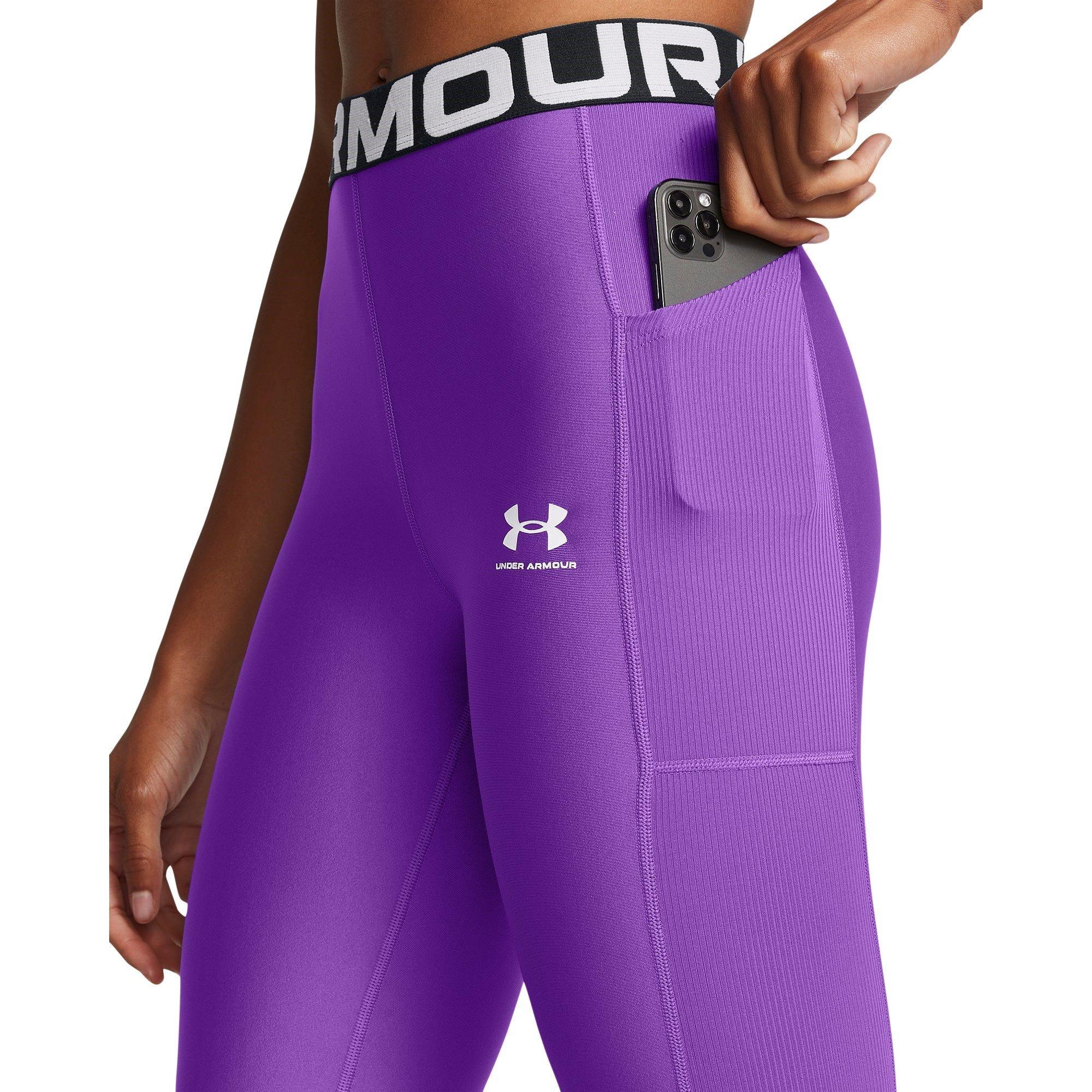 Purple - Under Armour - Women's HeatGear Gym Leggings - 5