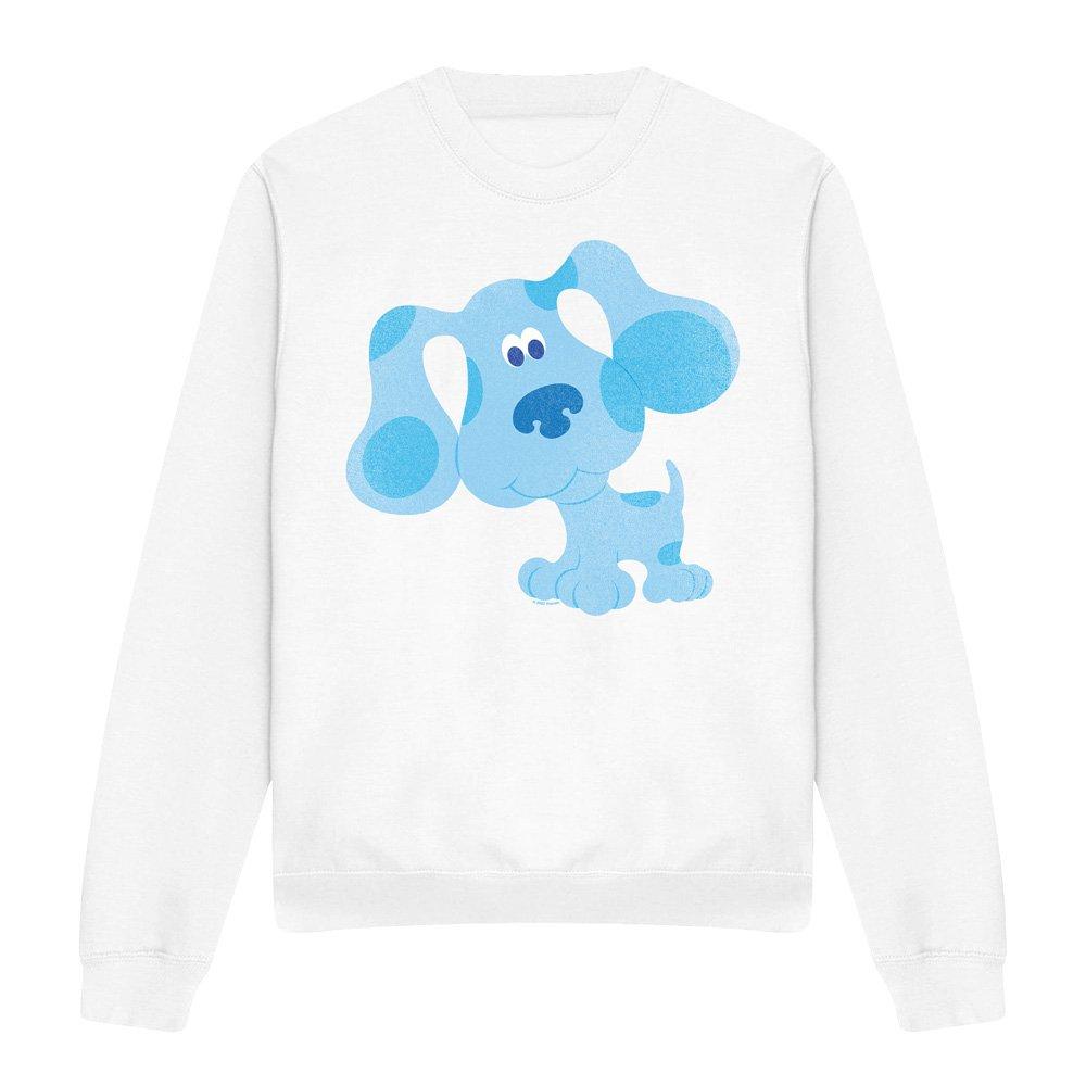 White - Nickelodeon - Blues Clues Blue Hug Crew Sweatshirt White - 4
