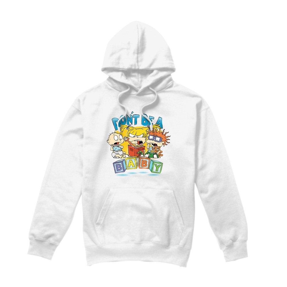 White - Nickelodeon - Rugrats DonT Be A Baby Blocks Hoddie White - 4