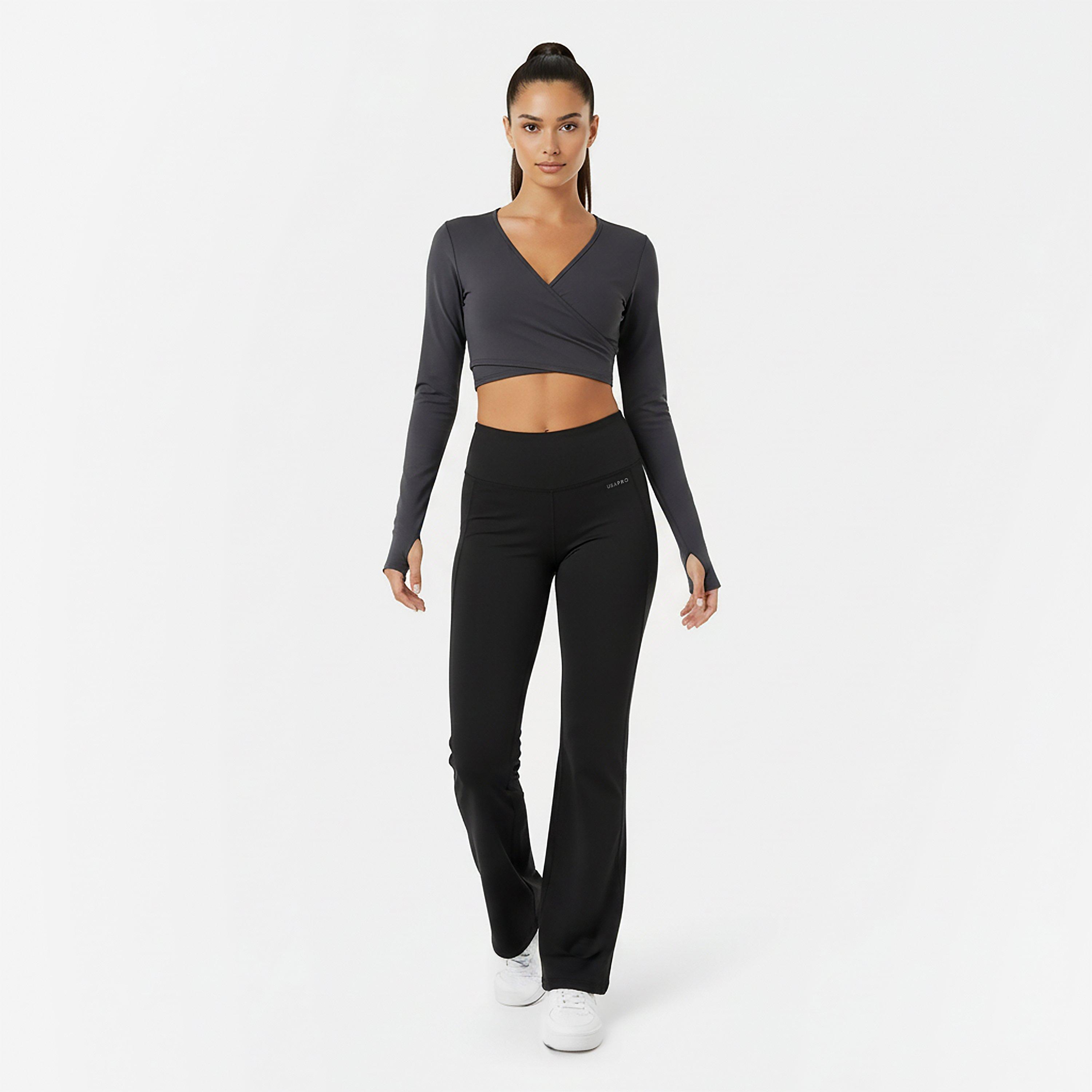 Negro - USA Pro - Yoga Pants Womens - 5