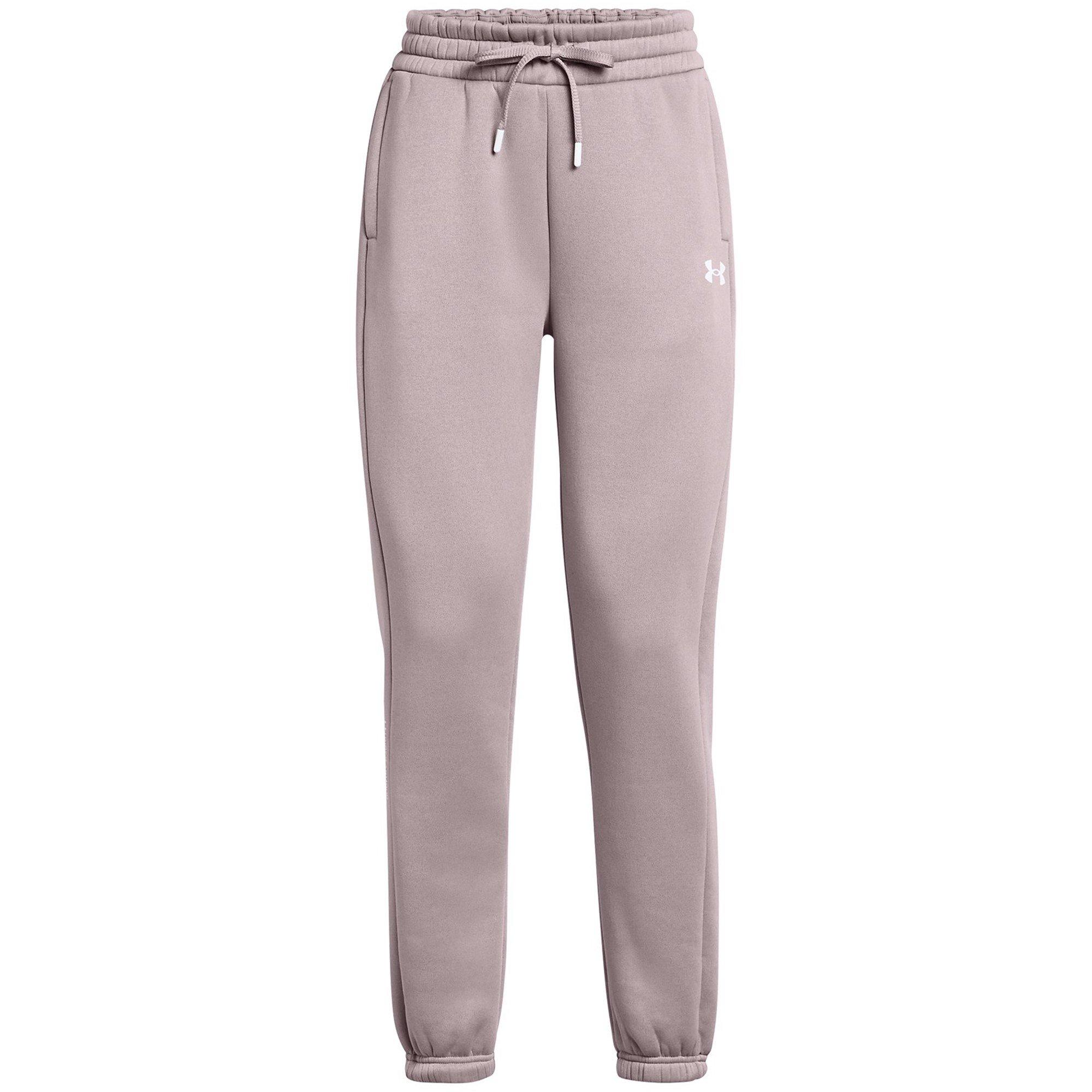 Gray - Under Armour - Women's Pro Gym Fleece Performance Tracksuit Bottoms - 1