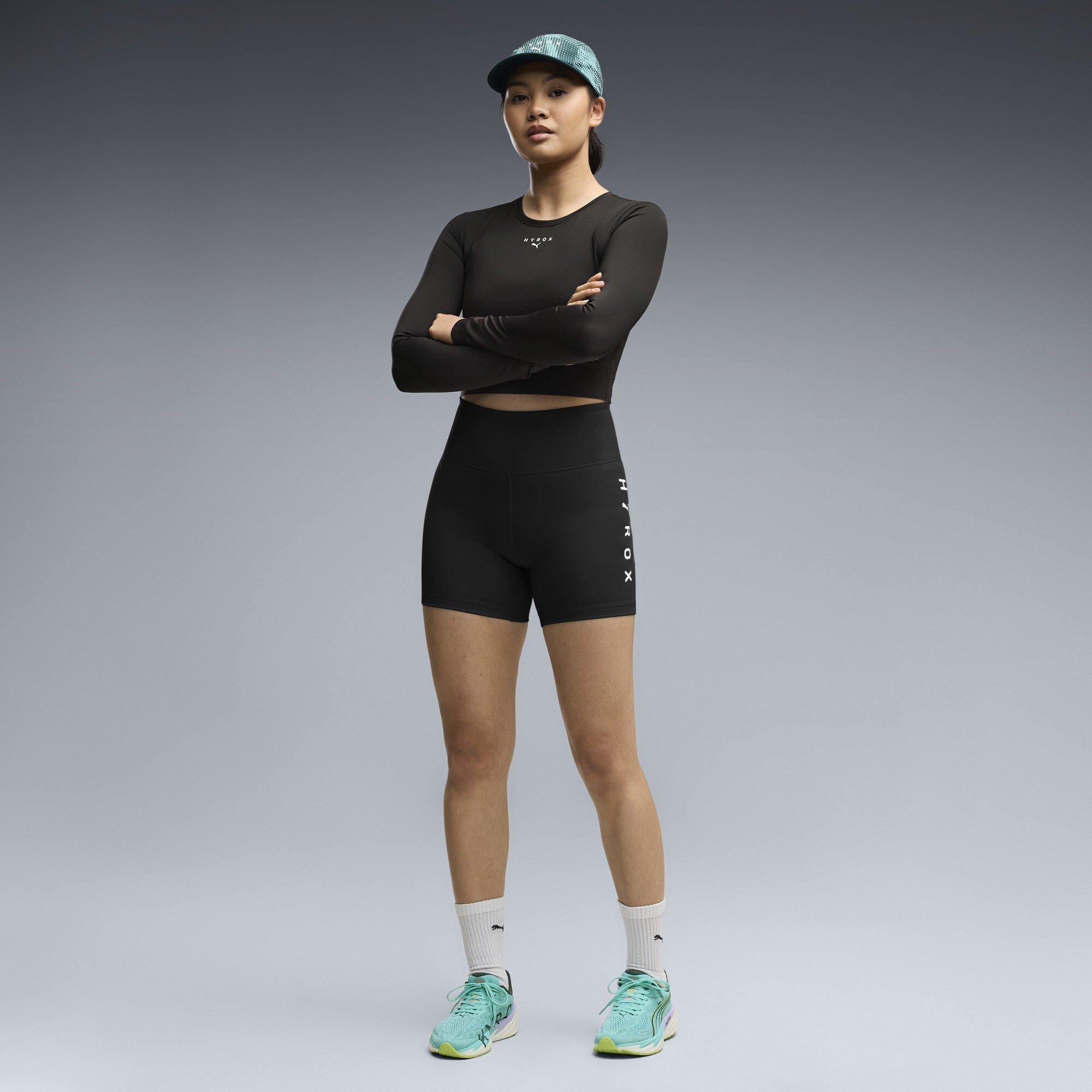 Preto - Puma - Women's Hyrox Short Performance Tights - 5