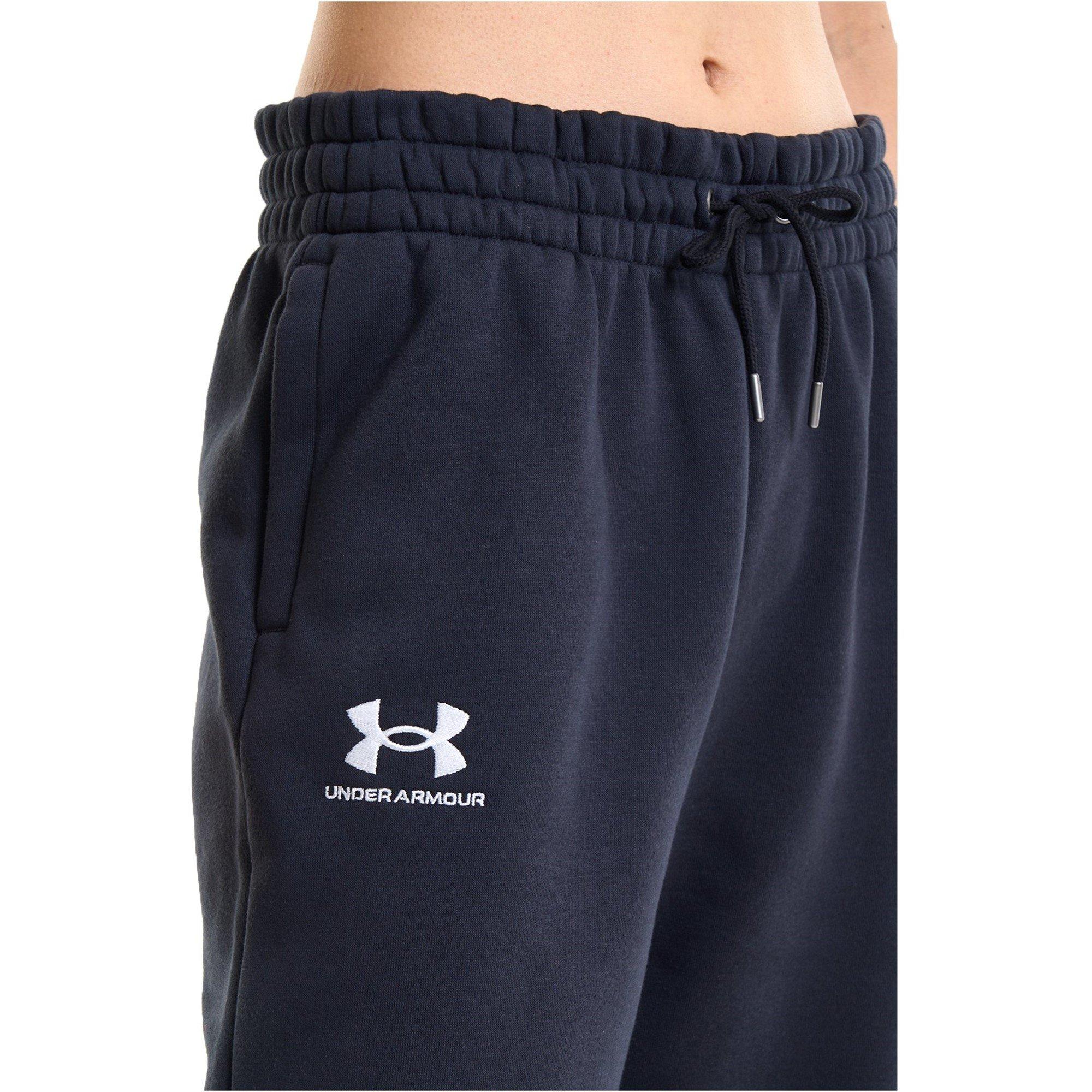 Black - Under Armour - Under Essential Jogging Pants Womens - 11