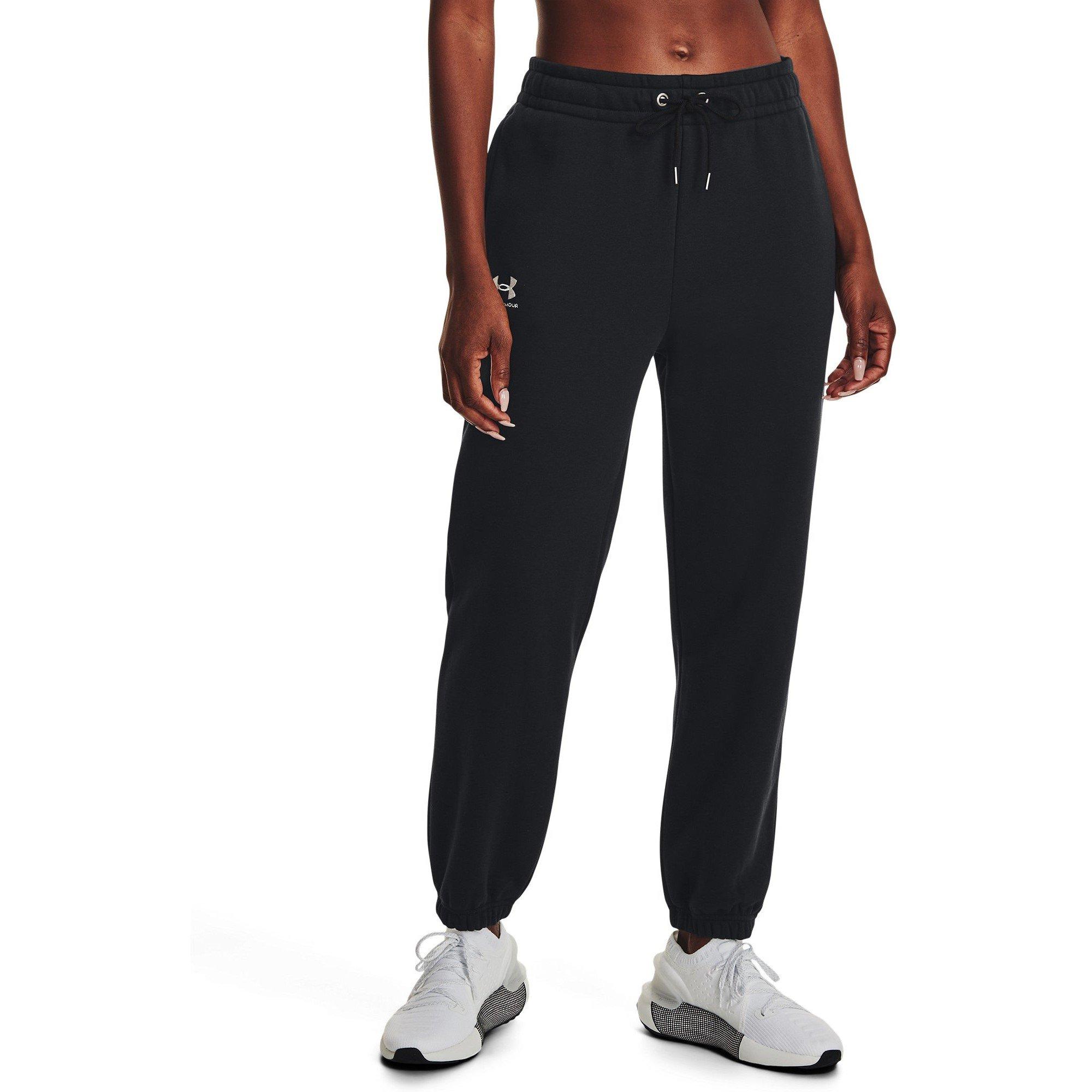 Black - Under Armour - Under Essential Jogging Pants Womens - 3