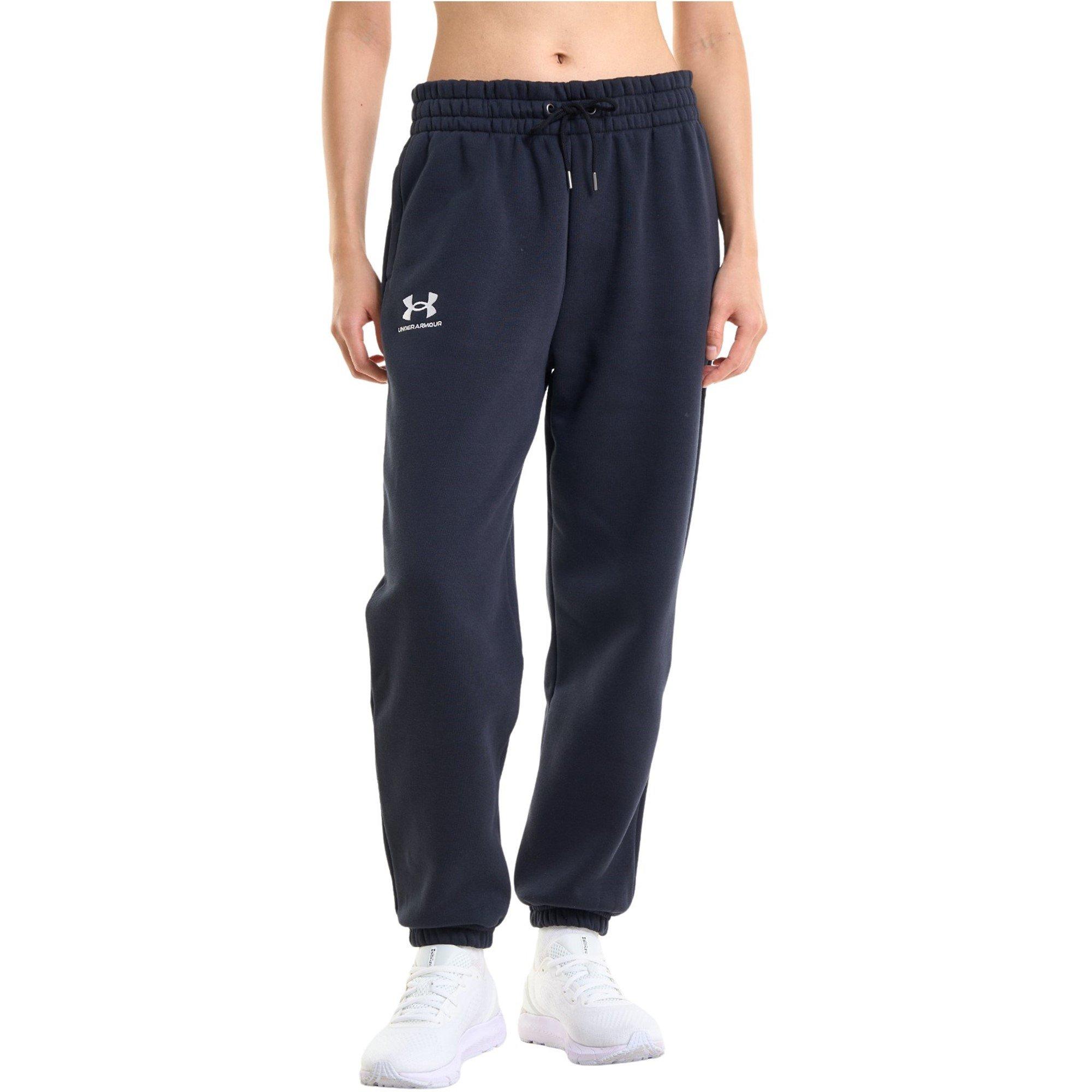 Black - Under Armour - Under Essential Jogging Pants Womens - 5