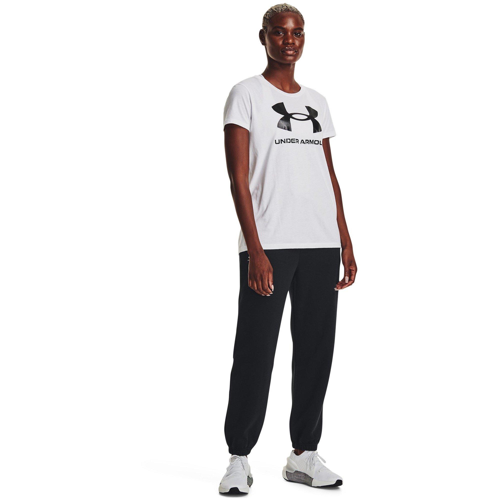 Black - Under Armour - Under Essential Jogging Pants Womens - 7