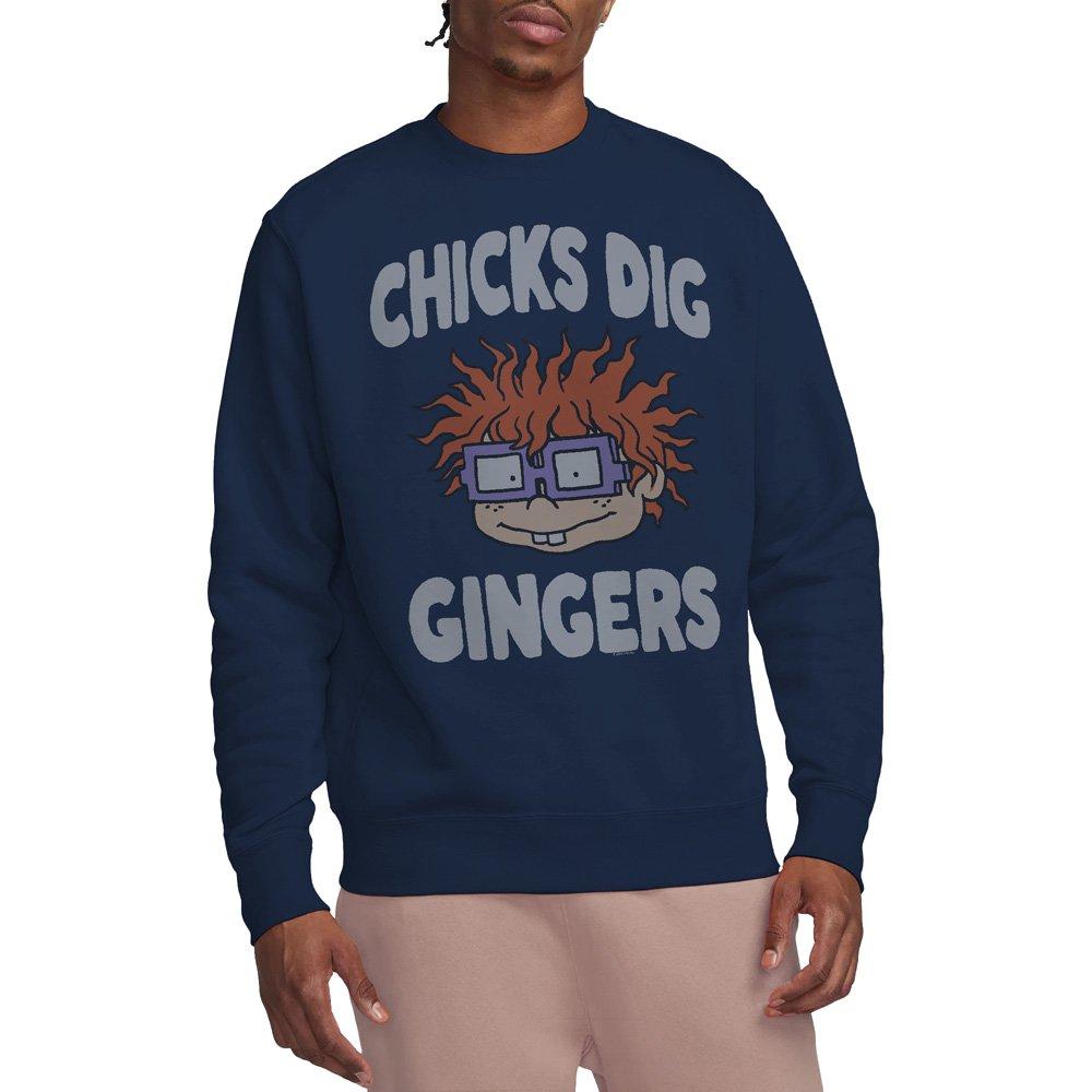 Navy - Nickelodeon - Rugrats Chicks Dig Gingers Unisex Crew Sweatshirt - 1