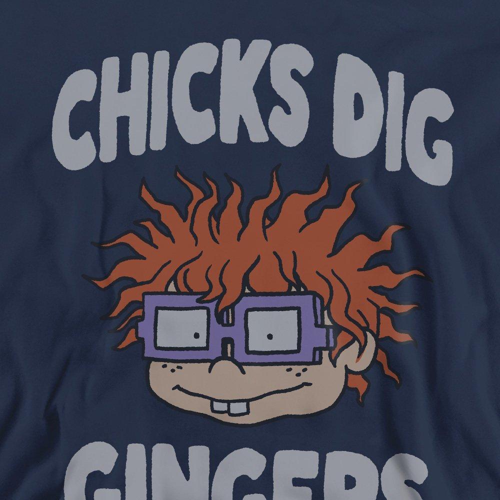Navy - Nickelodeon - Rugrats Chicks Dig Gingers Unisex Crew Sweatshirt - 2