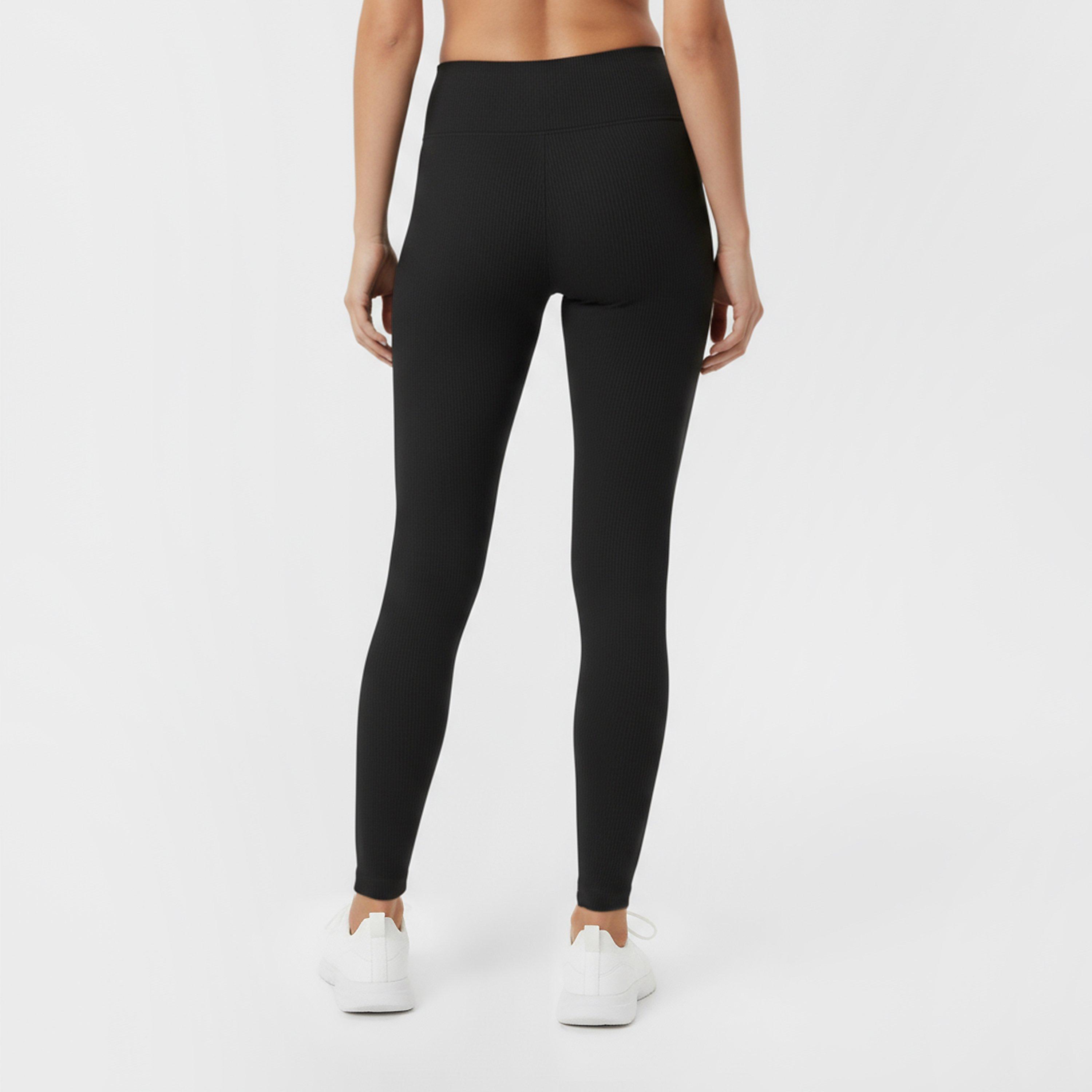 Black - USA Pro - Ribbed Leggings Womens - 4