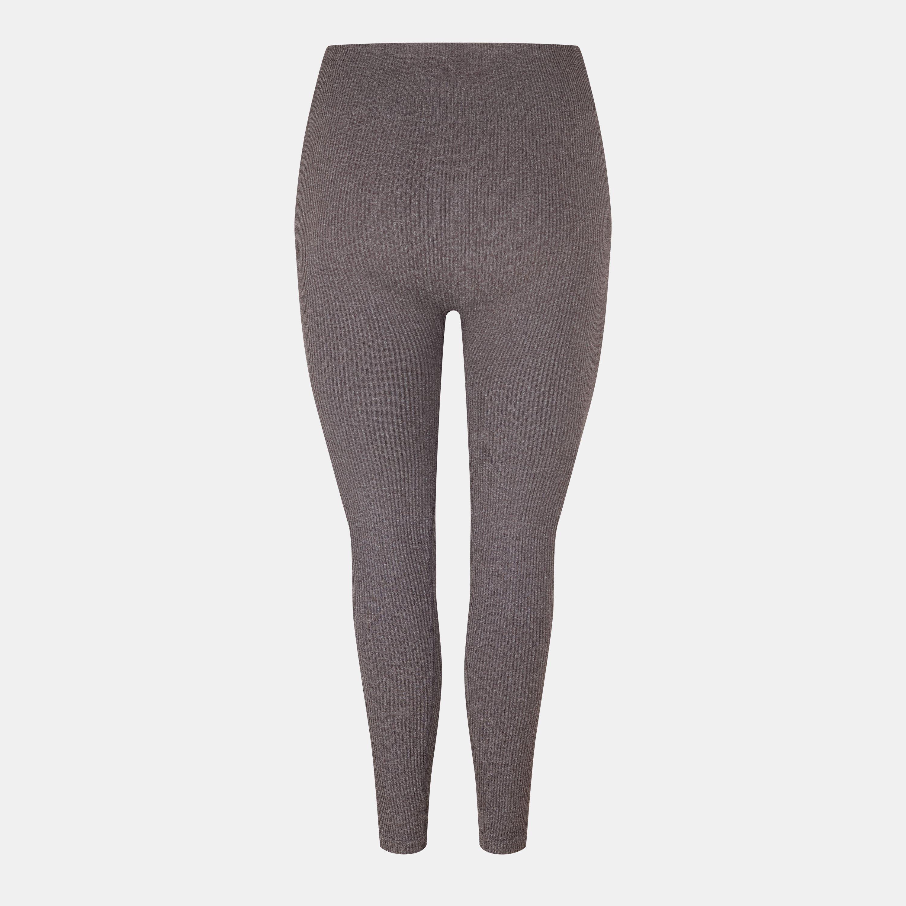 Espresso Marl - USA Pro - Ribbed Leggings Womens - 2