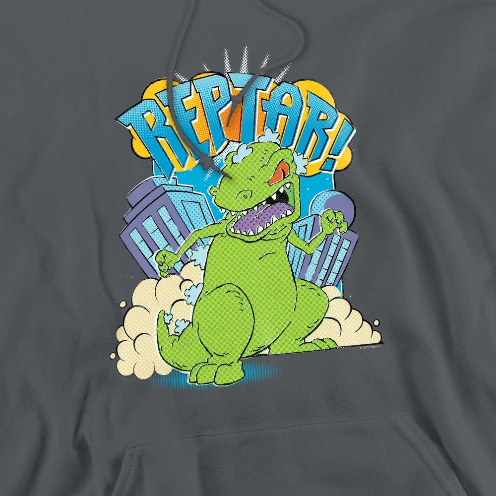 Charcoal - Nickelodeon - Rugrats Reptar Stomp Hoddie Charcoal - 2