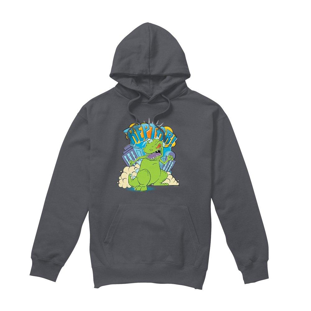 Charcoal - Nickelodeon - Rugrats Reptar Stomp Hoddie Charcoal - 4