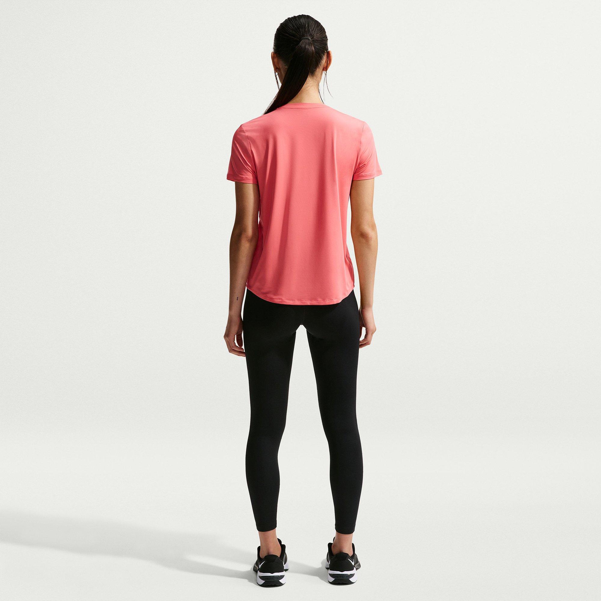 Black/White - Nike - One Seamless Front Womens Performance High Waisted Full Length Leggings - 6
