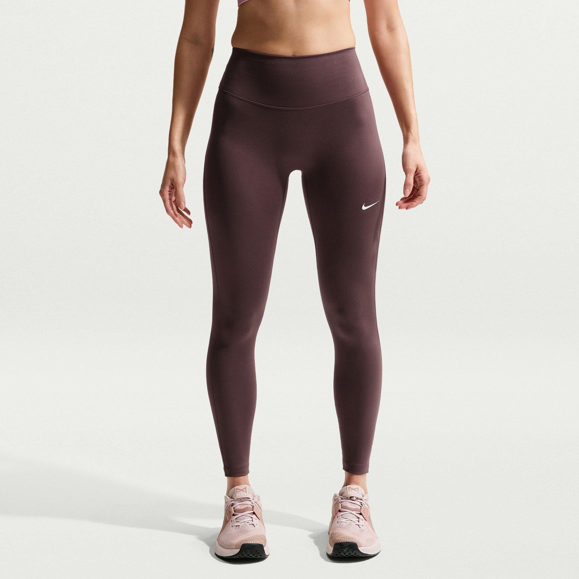 Nike One Seamless Front Womens Performance High Waisted Full Length Leggings