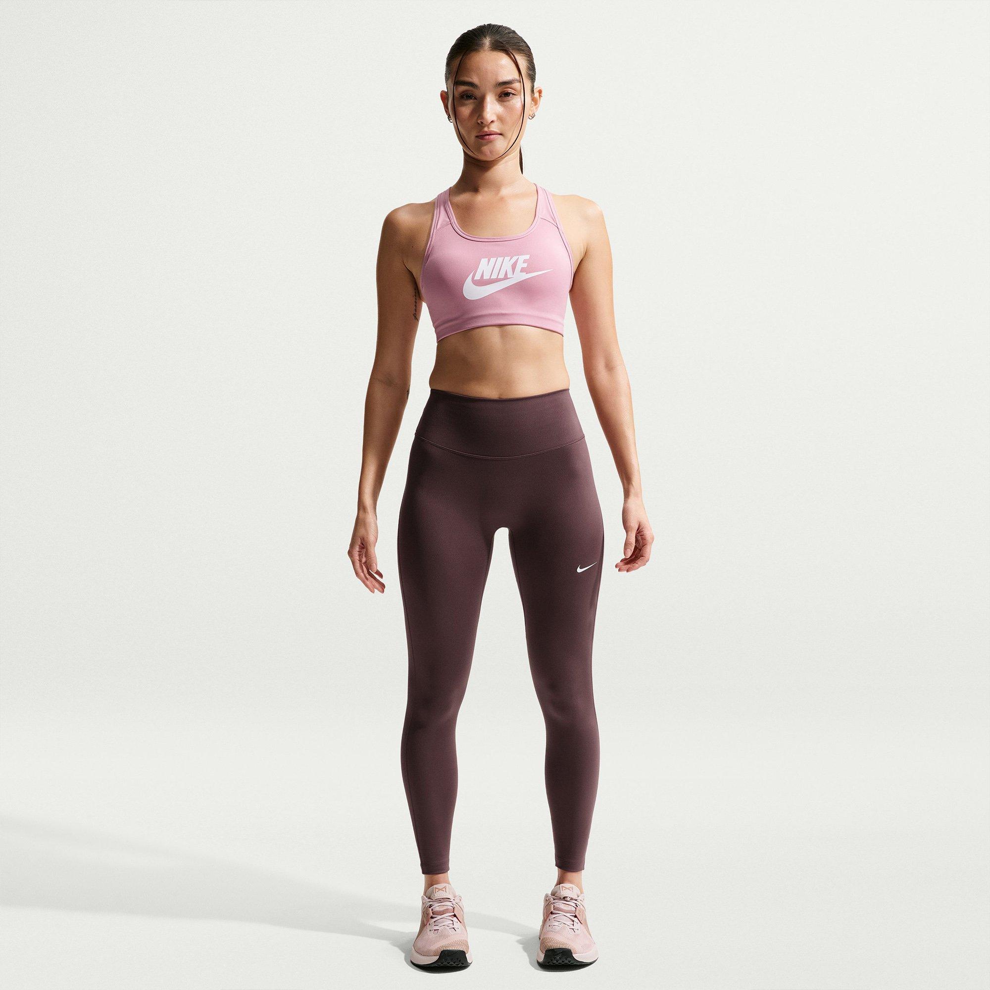 Tattoo White - Nike - One Seamless Front Womens Performance High Waisted Full Length Leggings - 4