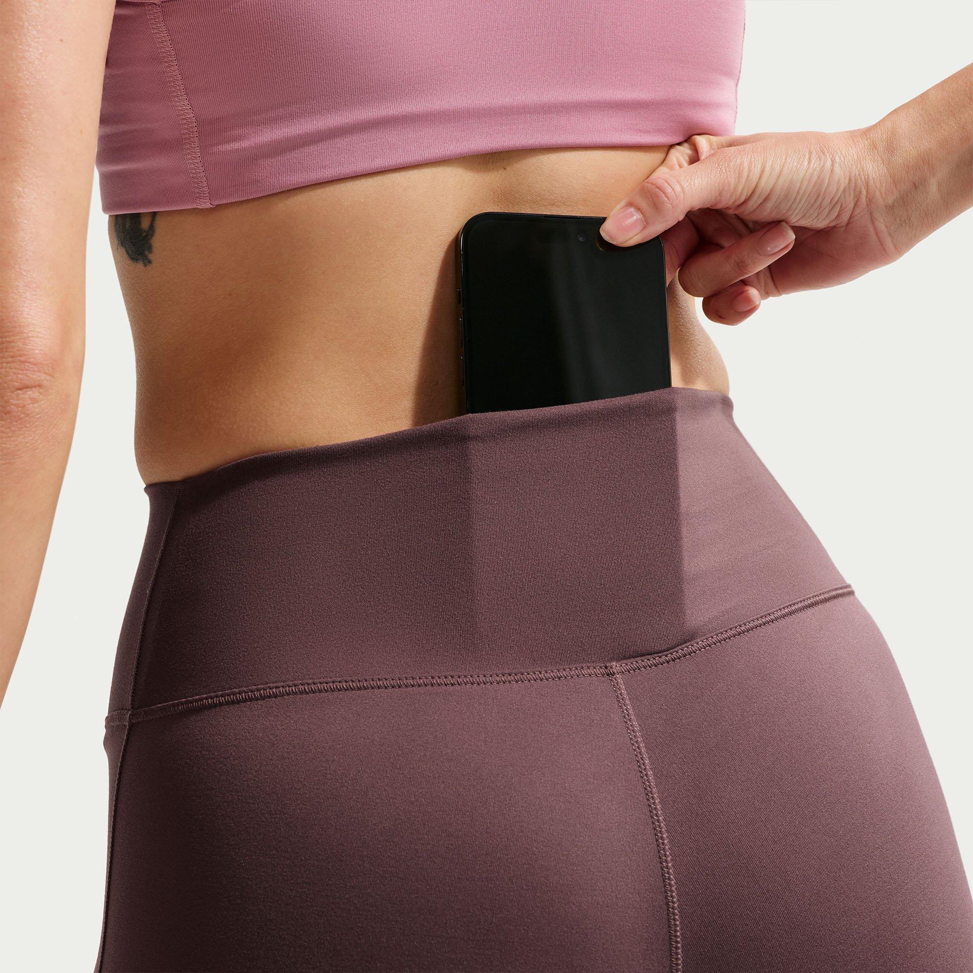 Tattoo White - Nike - One Seamless Front Womens Performance High Waisted Full Length Leggings - 7
