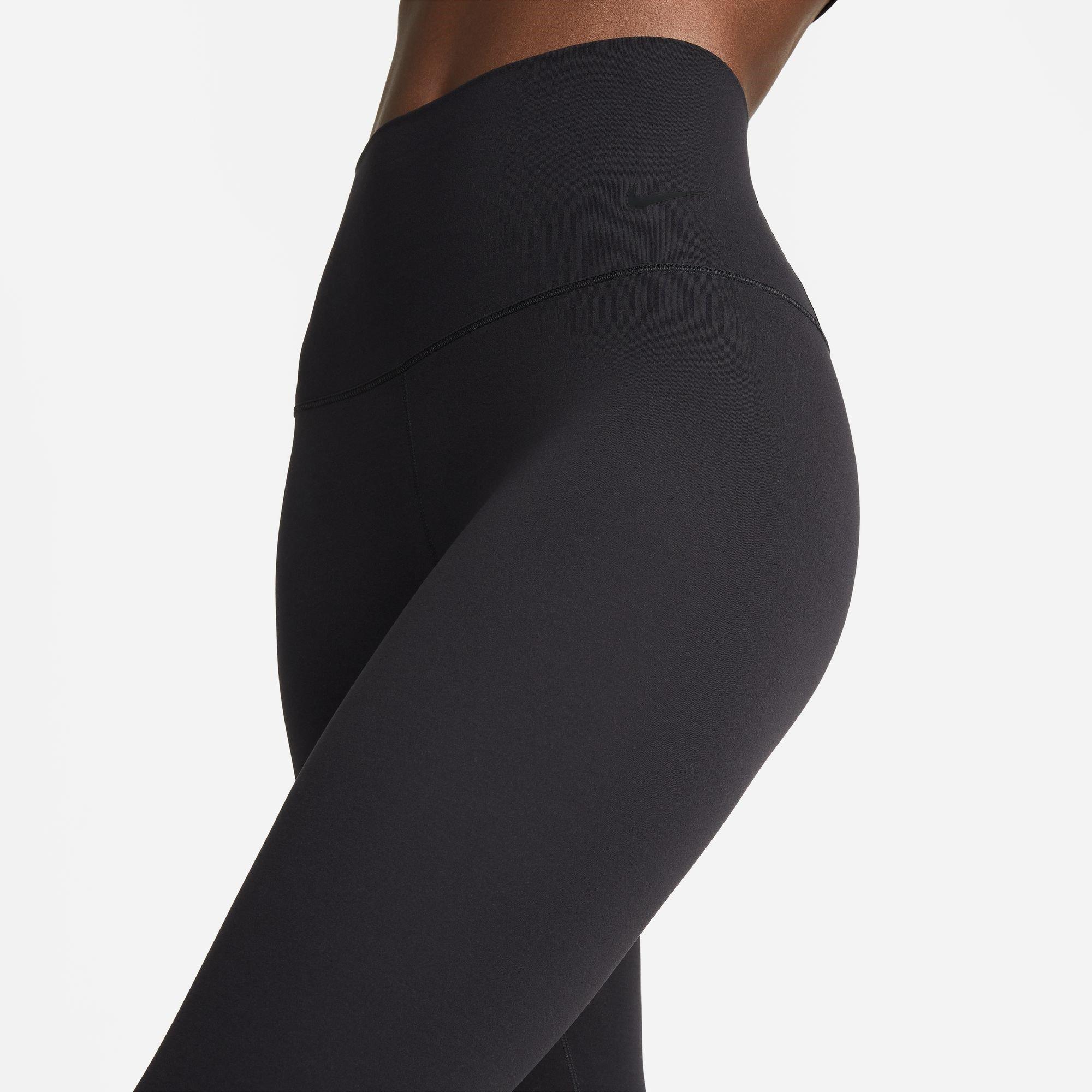Zwart/Zwart - Nike - Dri-FIT Zenvy Women's Gentle-Support High-Waisted 7/8 Leggings - 4