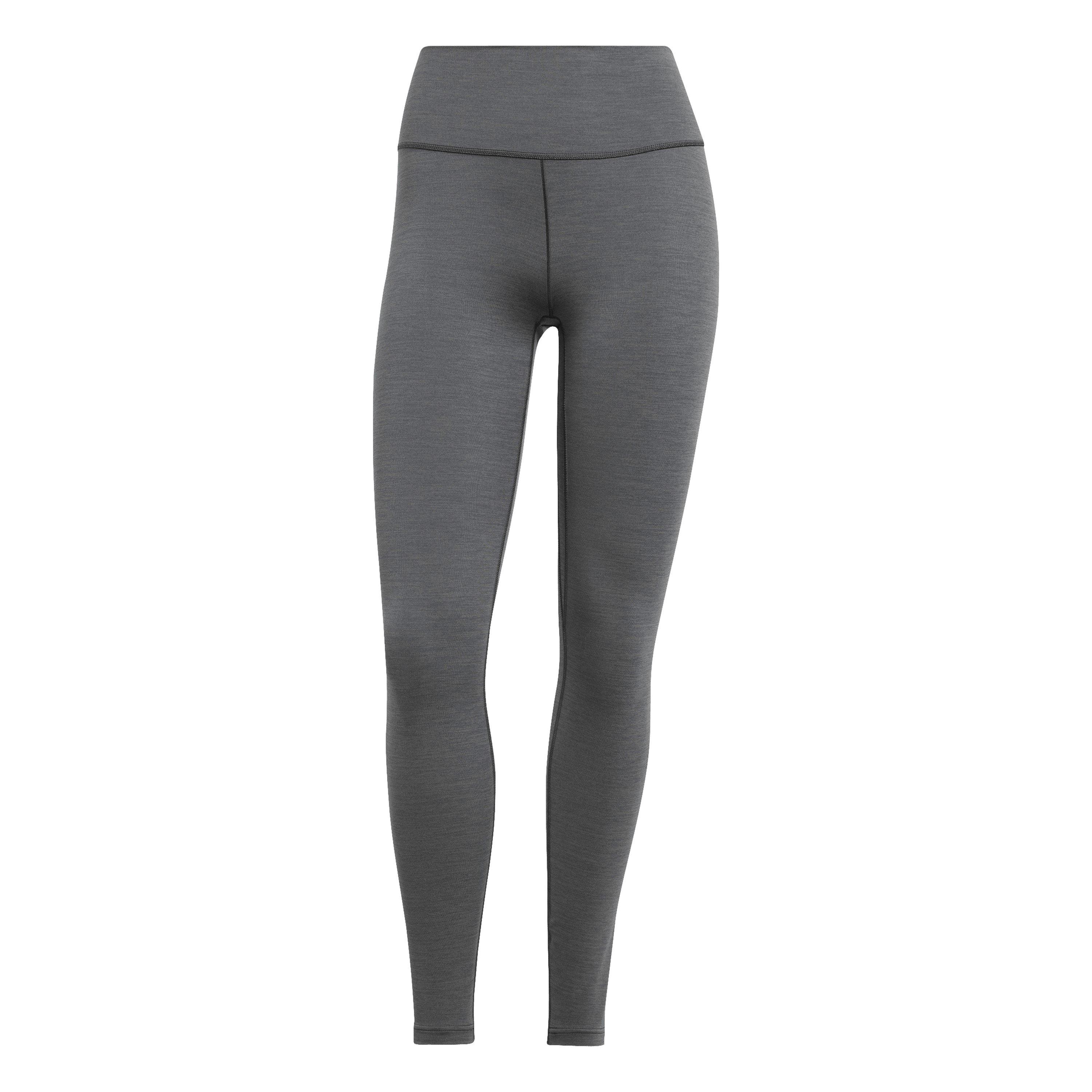 Adidas Women's All Me 7/8 Performance Gym Leggings - Dark Grey - 16 (XL)