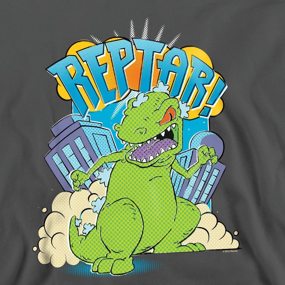 Charcoal - Nickelodeon - Rugrats Reptar Stomp Crew Sweatshirt Charcoal - 2