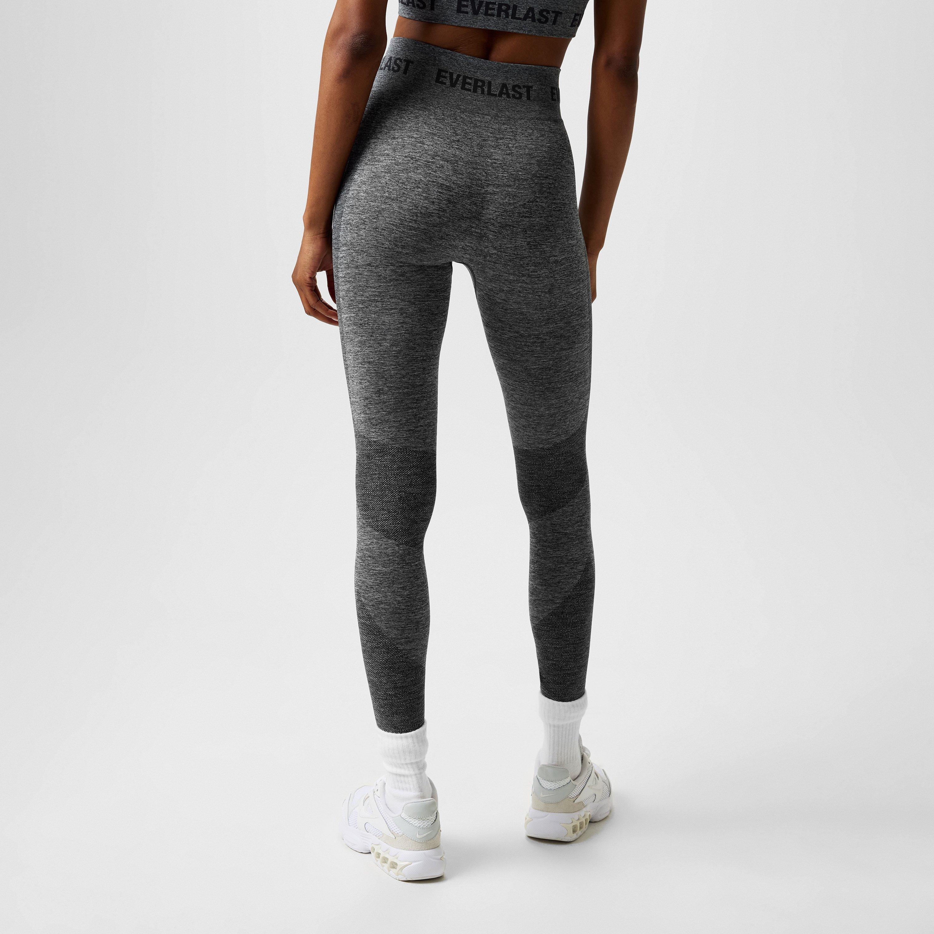 Charcoal Marl - Everlast - Seamless Logo Yoga Pants - 2