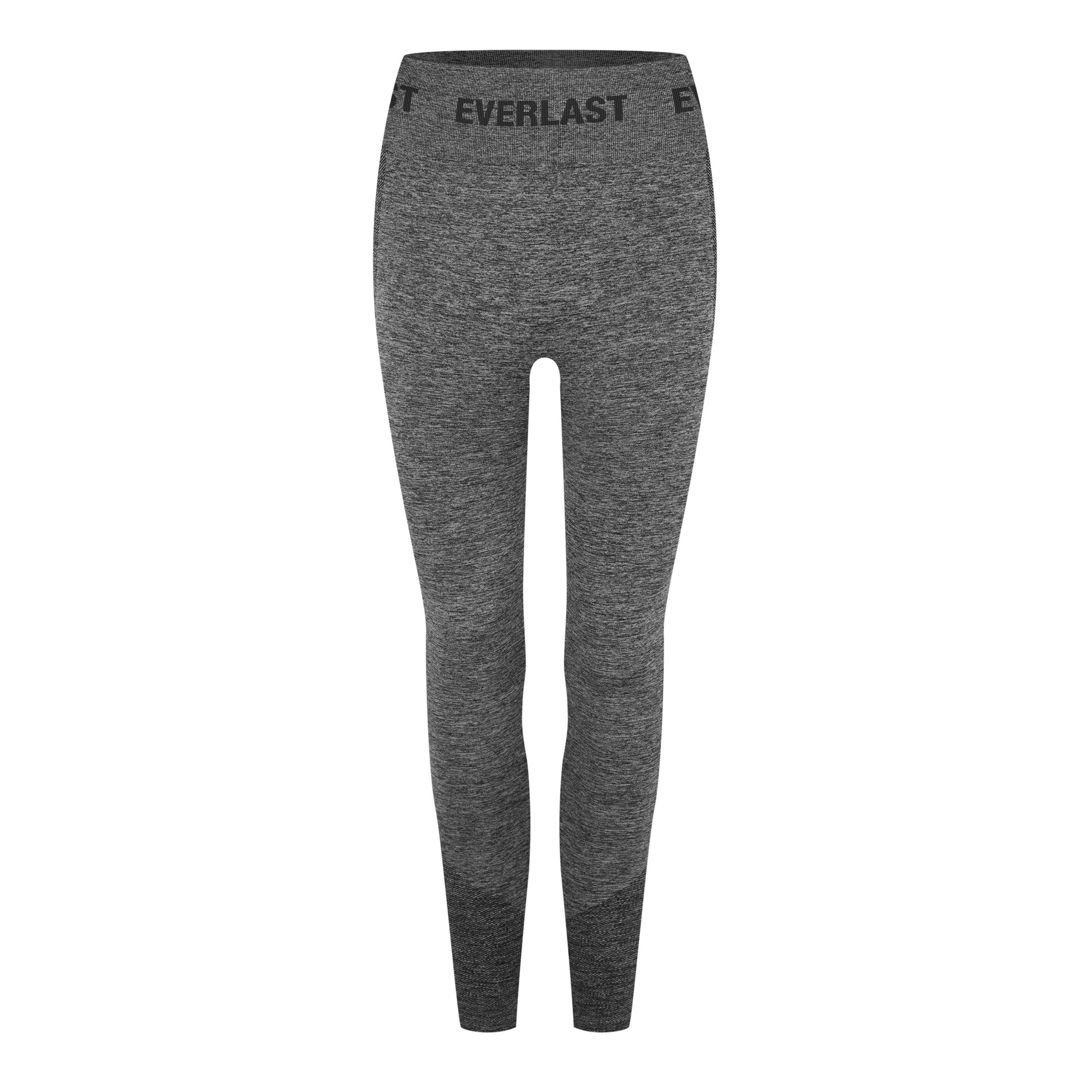Charcoal Marl - Everlast - Seamless Logo Yoga Pants - 5