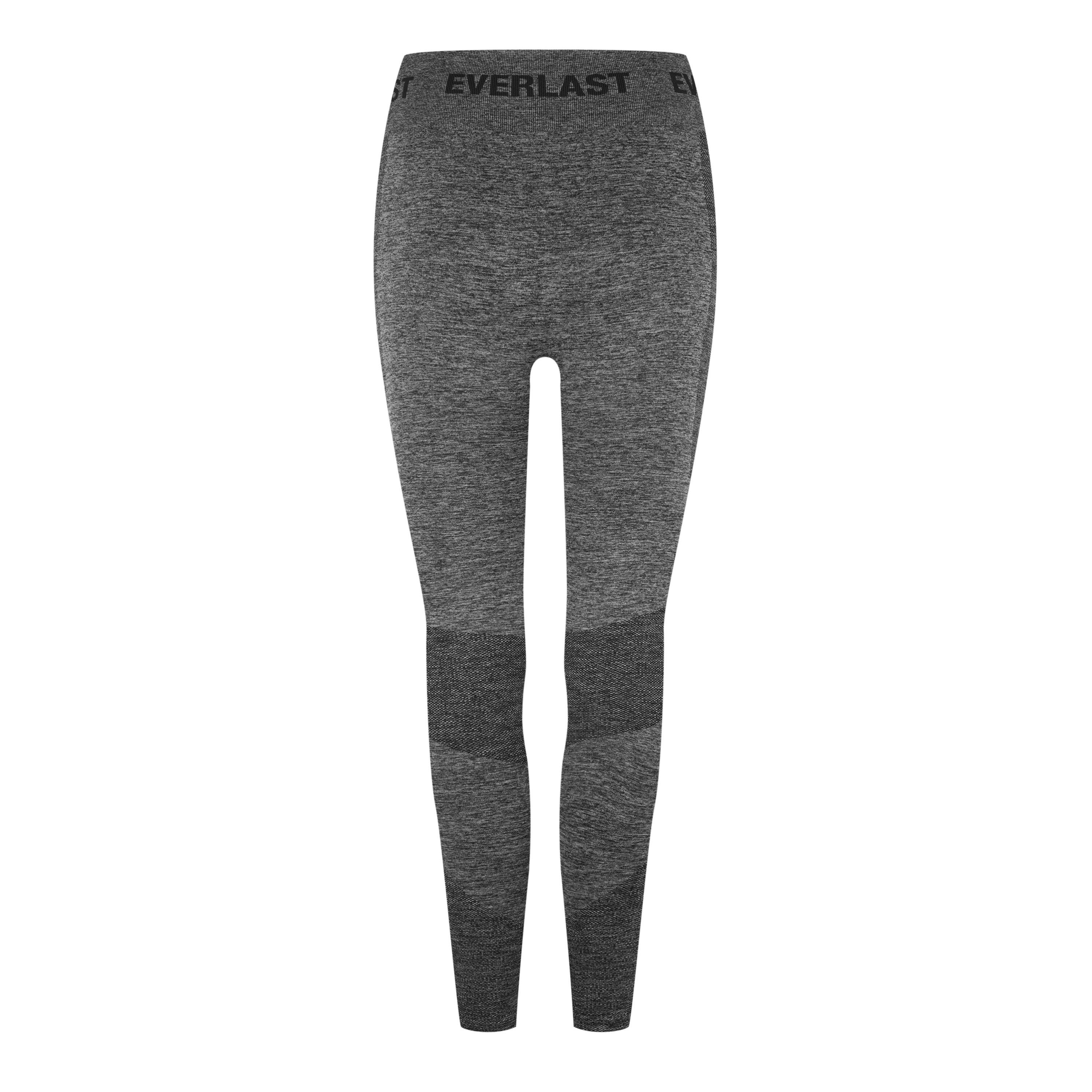 Charcoal Marl - Everlast - Seamless Logo Yoga Pants - 6