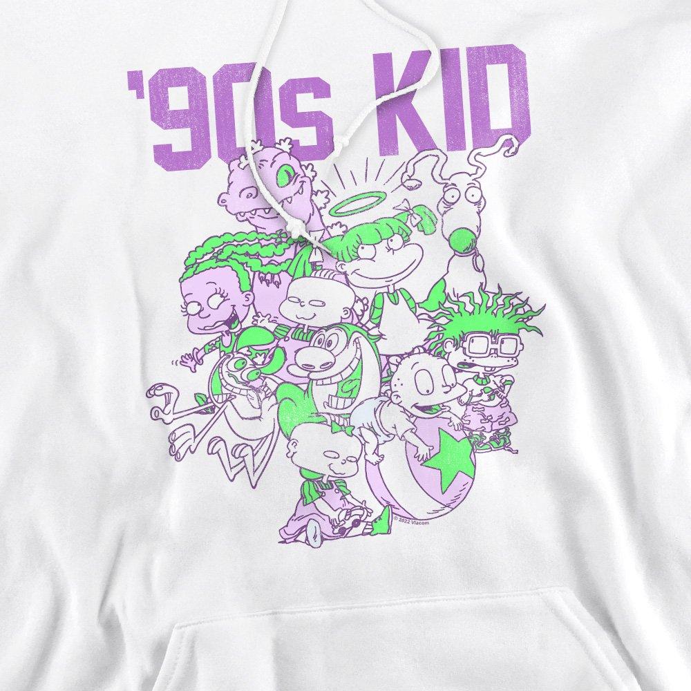 White - Nickelodeon - Nickelodeon 90S 90S Kid Hoddie White - 2