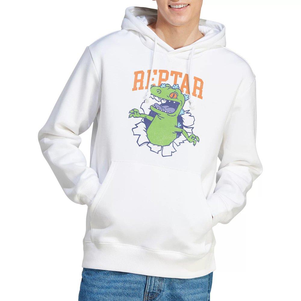 White - Nickelodeon - Rugrats Reptar Shirt Rip Hoddie White - 1