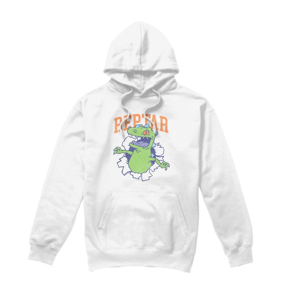 White - Nickelodeon - Rugrats Reptar Shirt Rip Hoddie White - 4