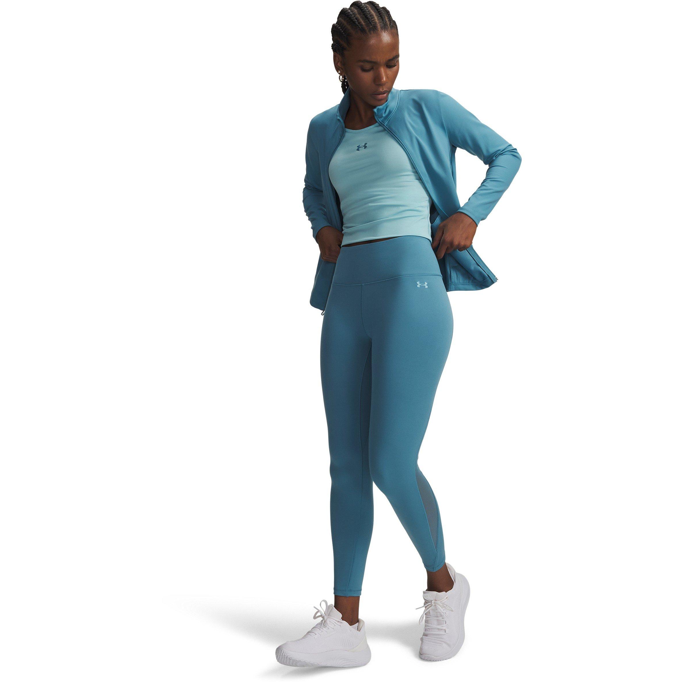 Bleu - Under Armour - Under Armour Motion Mesh Ankle Legging Gym Womens - 3
