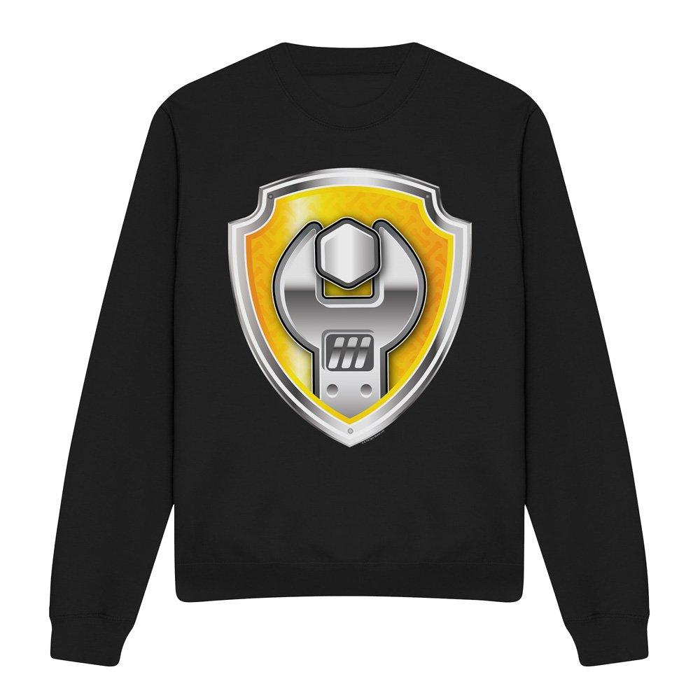 Black - Paw Patrol - Paw Patrol Rubble Badge Crew Sweatshirt Black - 4
