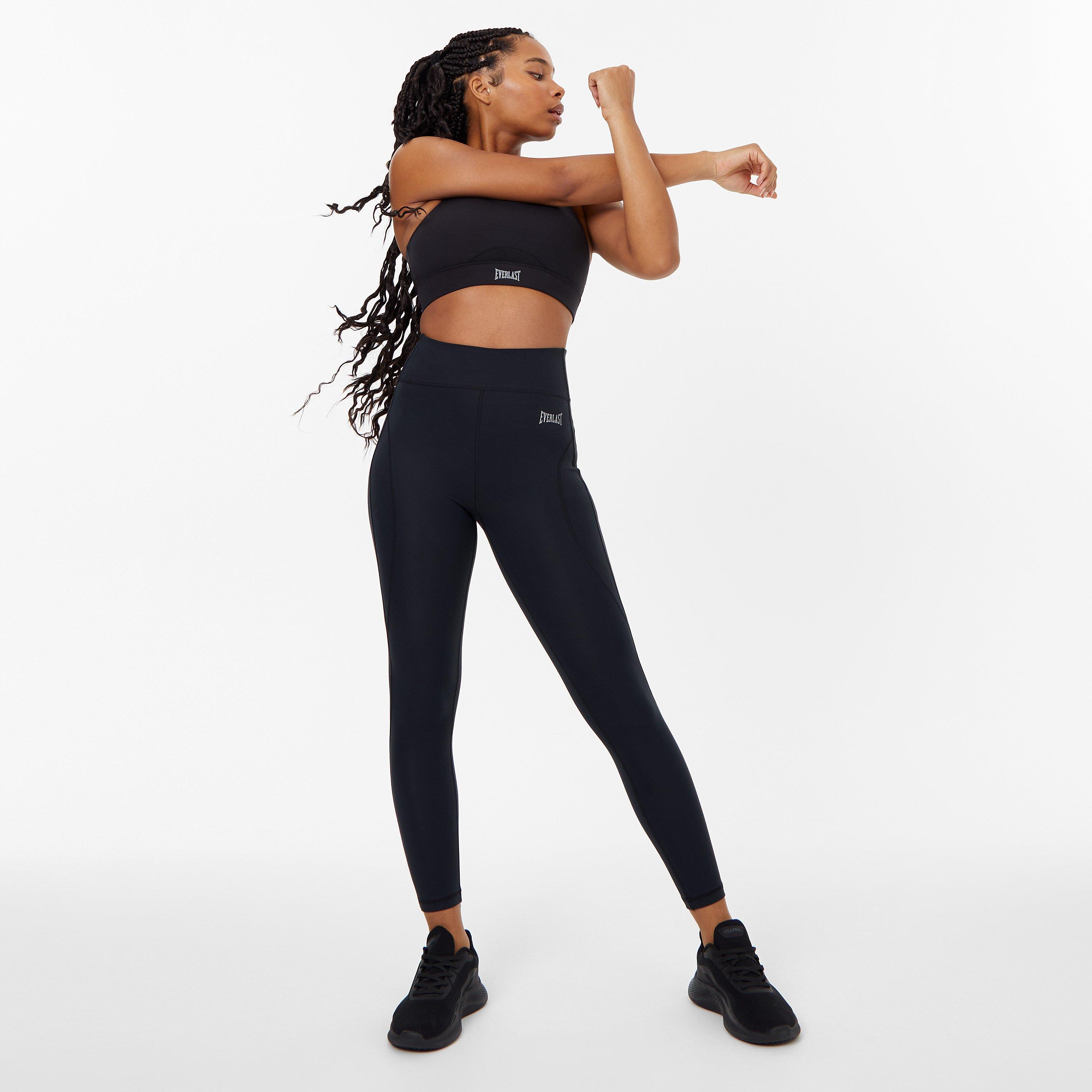 Schwarz - Everlast - Contour Panel Leggings Womens - 4